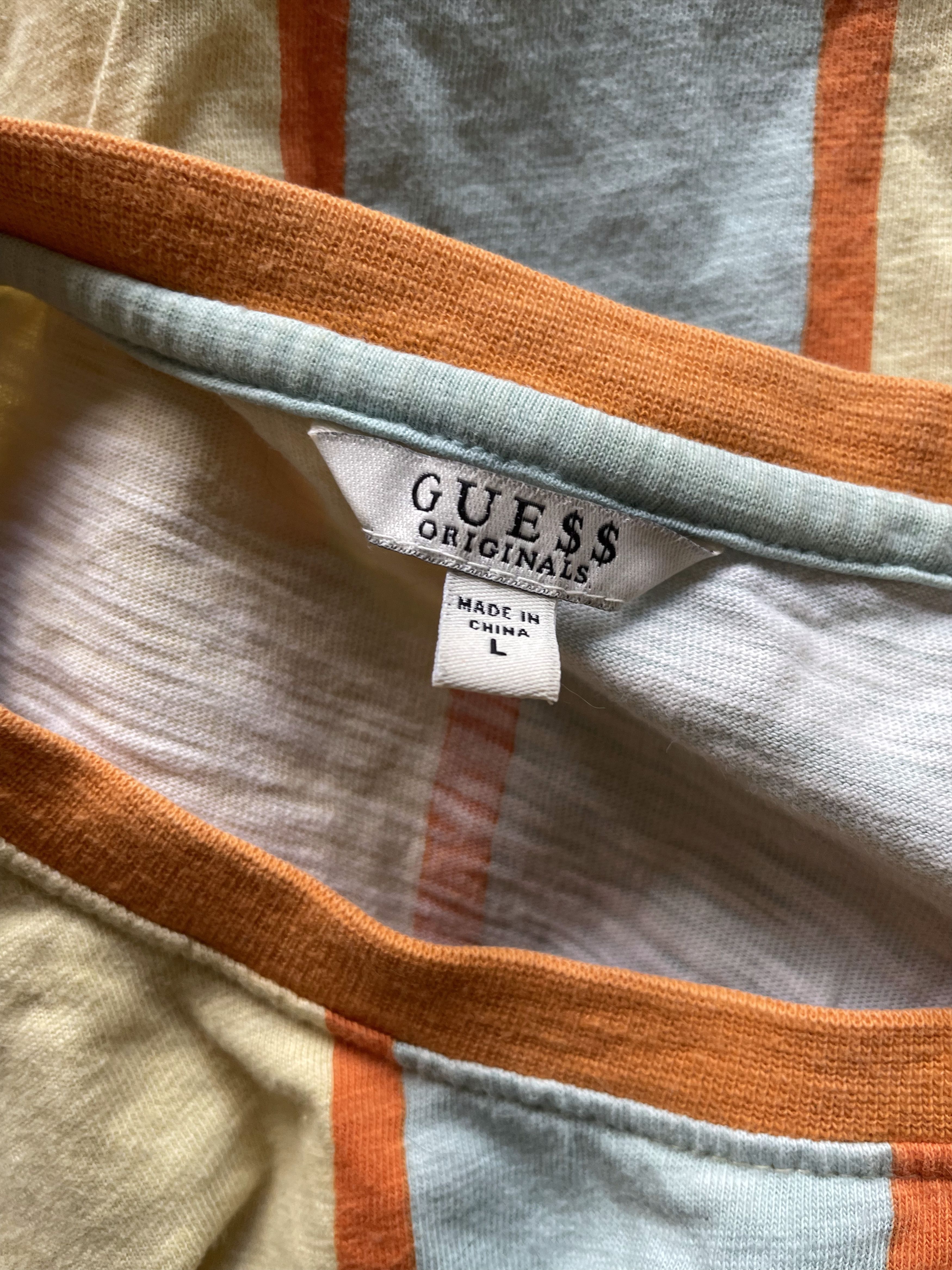 A$AP Rocky × Guess Vertical Striped Logo Tee Size US L / EU 52-54 / 3 - 9 Thumbnail