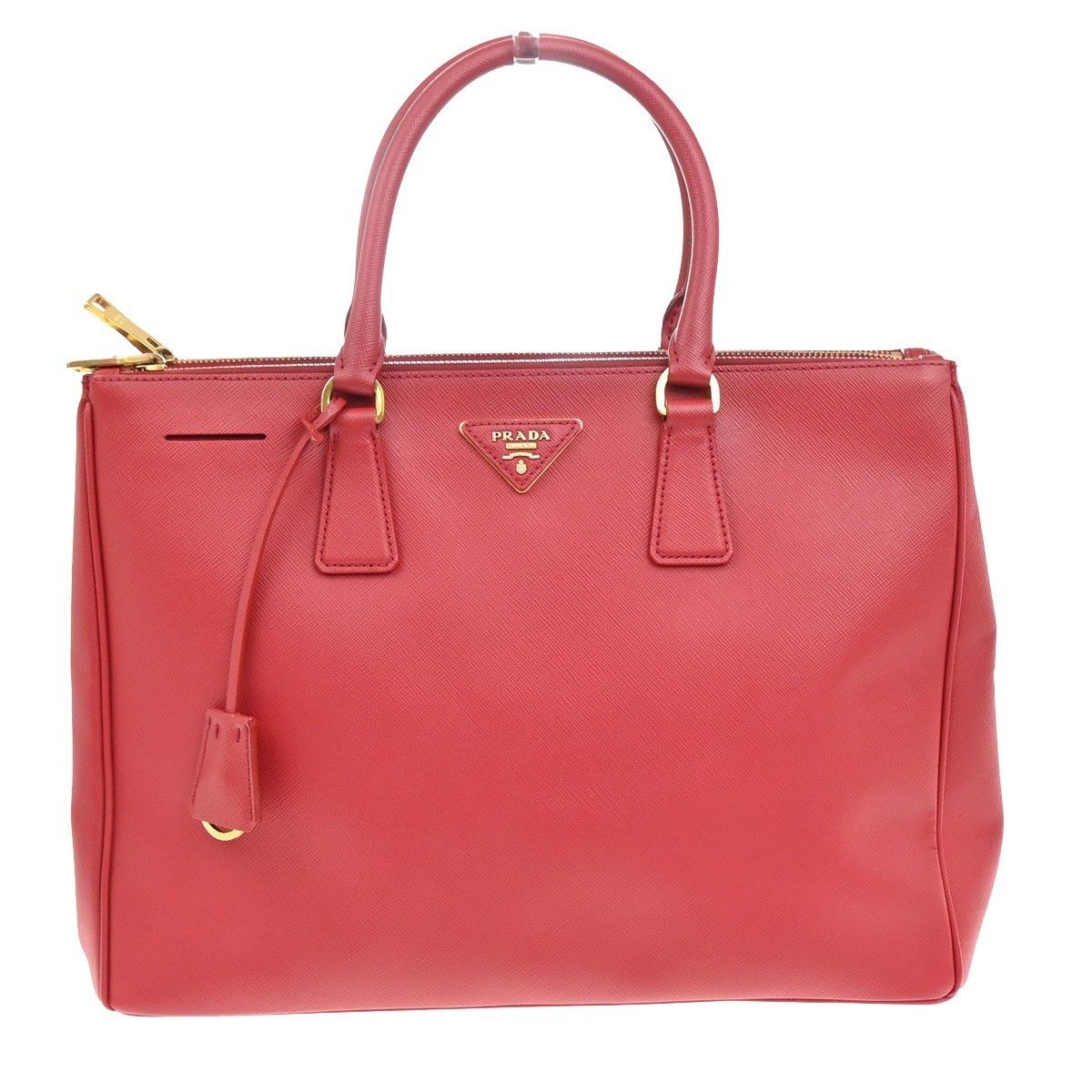 Prada Prada Double Zip Lux Tote Saffiano Leather Size ONE SIZE - 1 Thumbnail