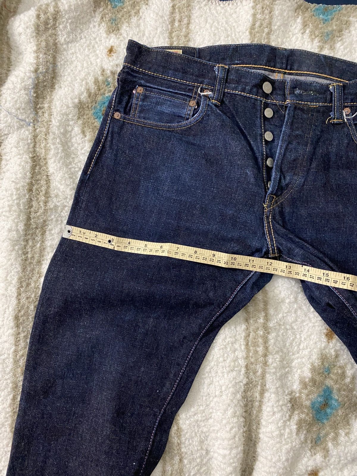 Momotaro Jeans Momotaro 0306SP "Going to Battle" 15.7oz - Tight Tapered 35 Size US 35 - 8 Thumbnail
