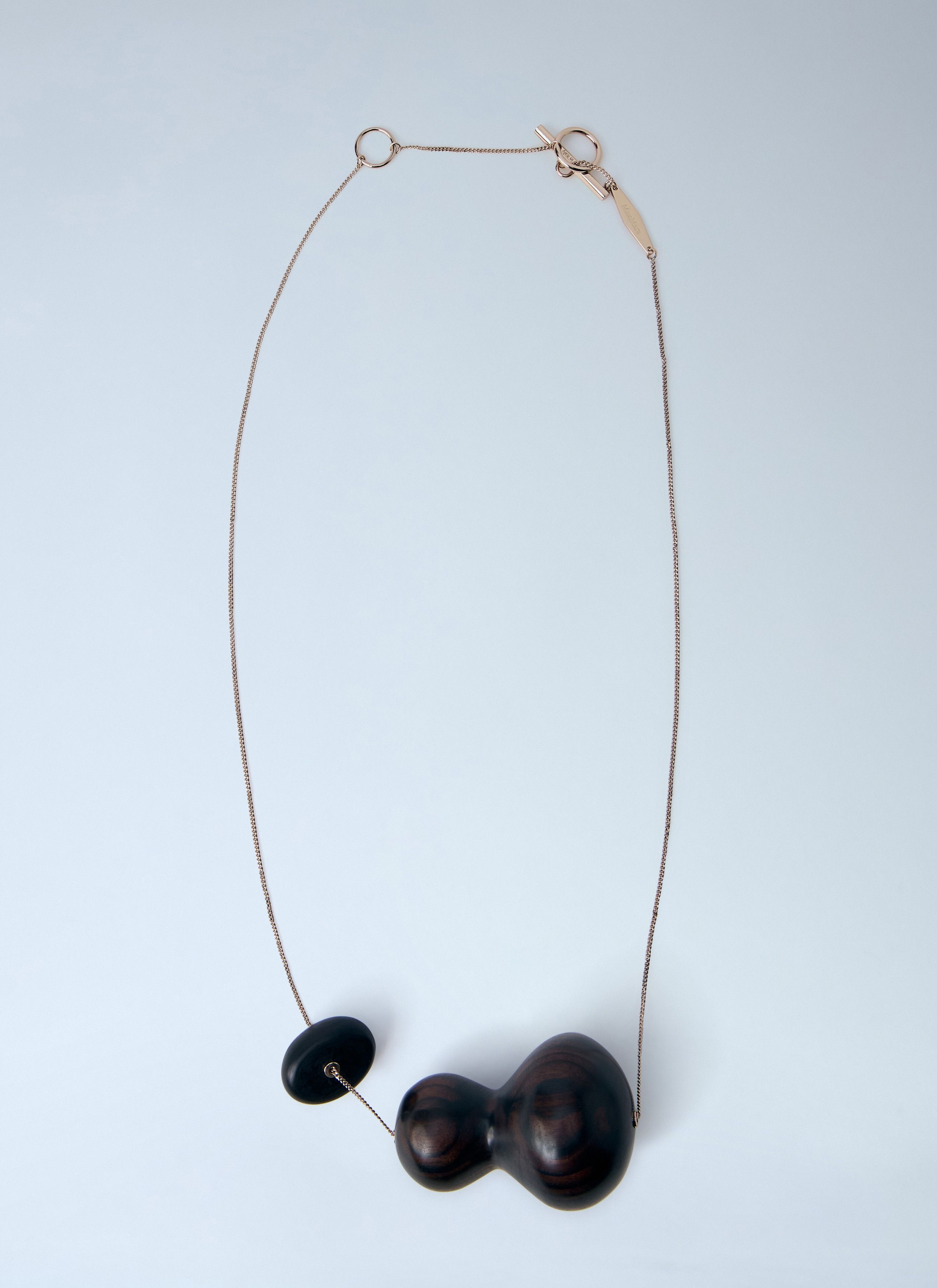 Max Mara Sculptural Wood Pendant Necklace Size ONE SIZE - 1 Thumbnail