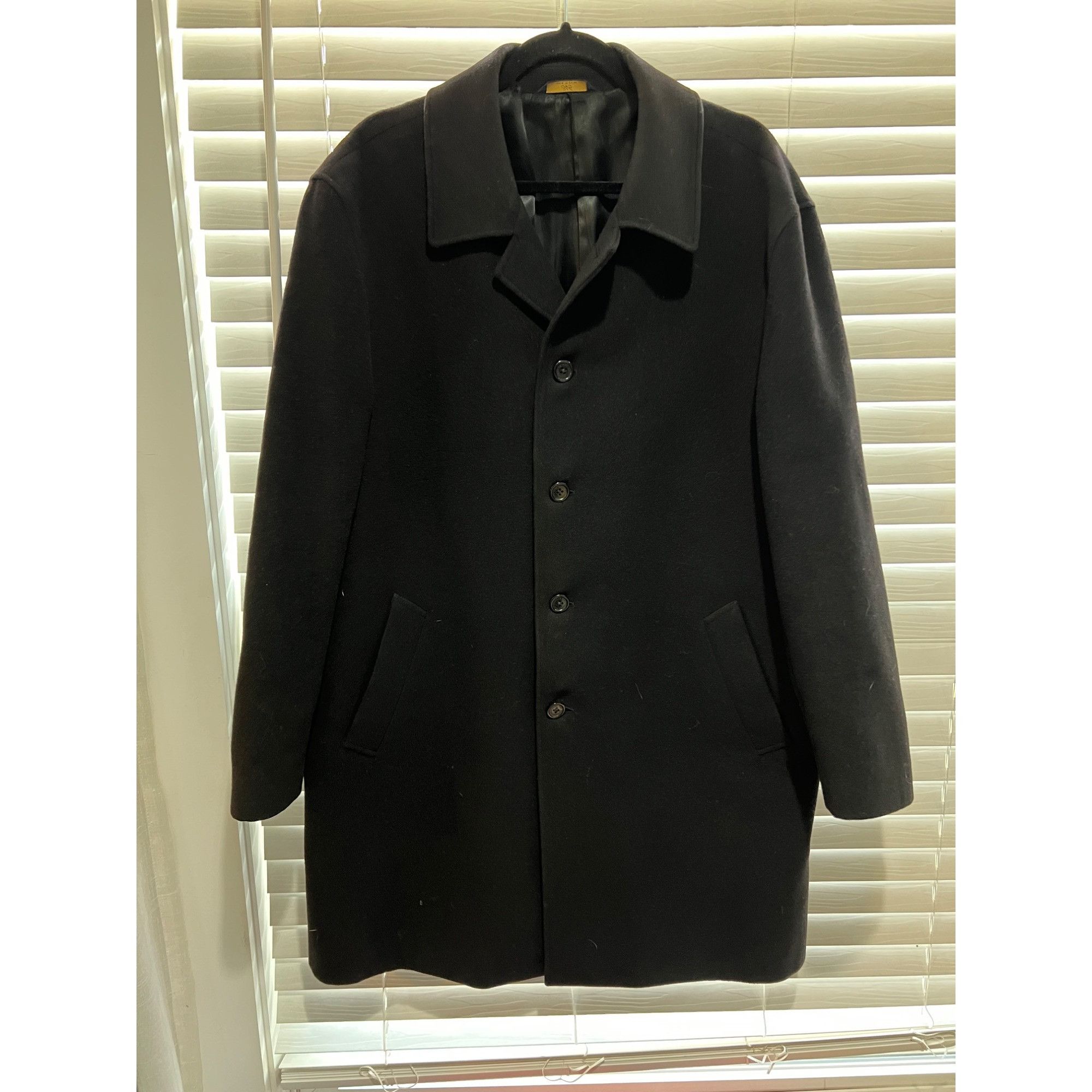 Brooks Brothers Brooks Brothers 346 Black Wool and cashmere Overcoat - Size Size US M / EU 48-50 / 2 - 1 Thumbnail