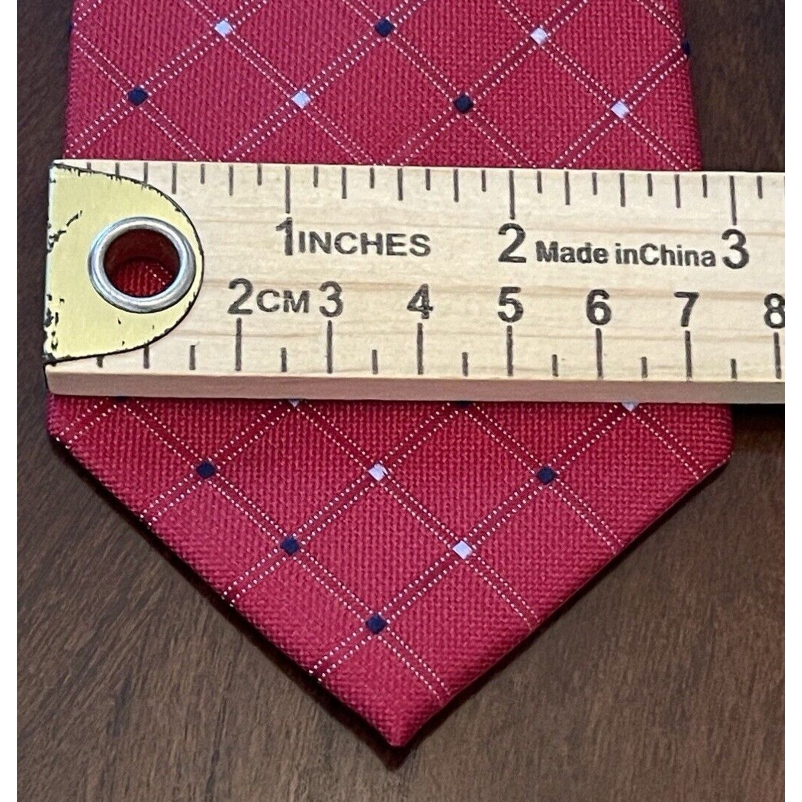 Nautica Nautica Red Blue 70% Silk 30% Polyester Made In China Size ONE SIZE - 4 Thumbnail