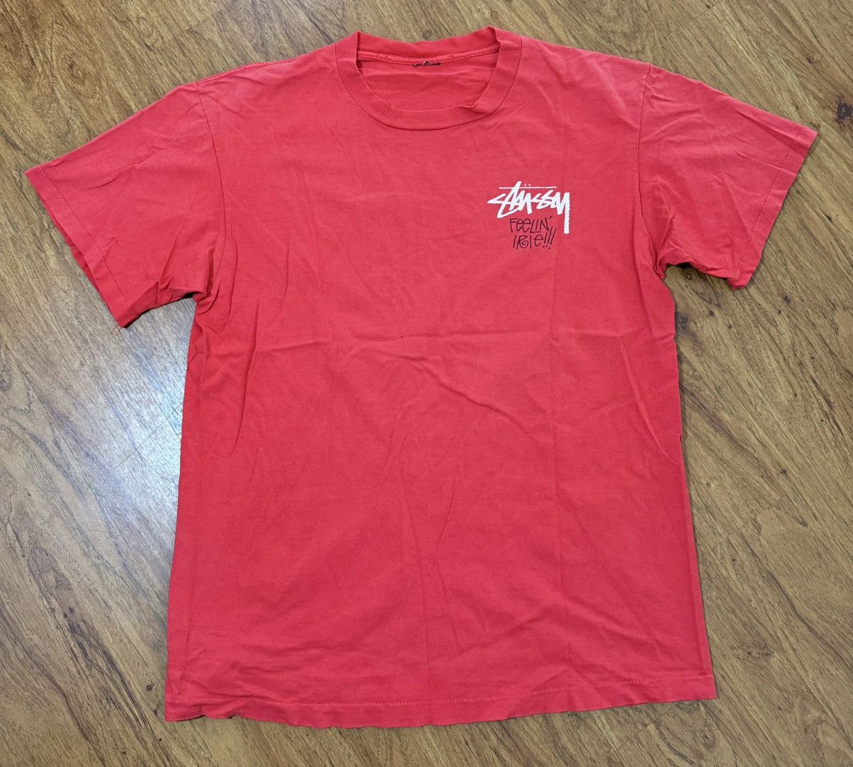 Stussy Vintage 90’s Stussy T Shirt Feelin Irie Lion Skate Surf L XL Size US L / EU 52-54 / 3 - 2 Thumbnail