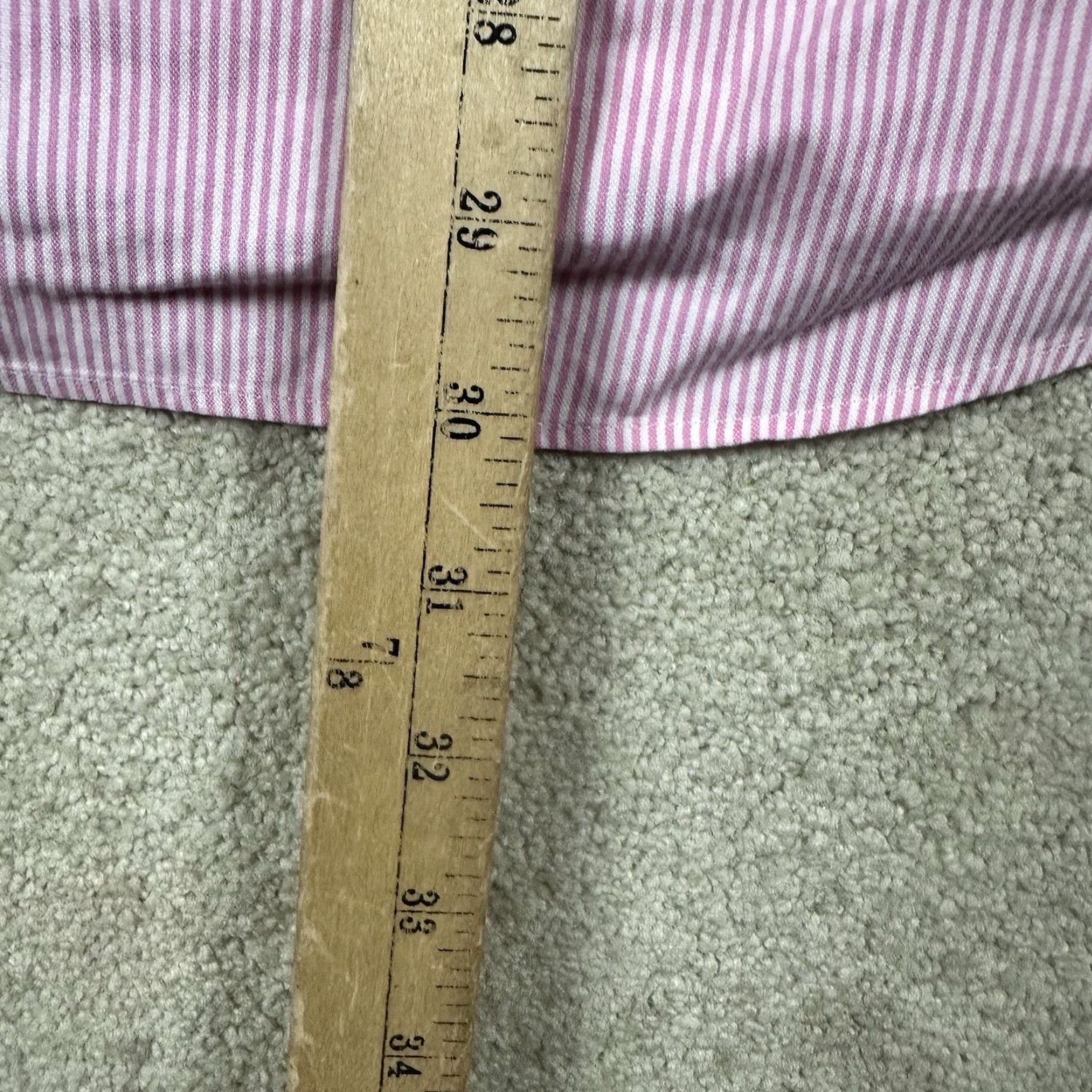 Charles Tyrwhitt Ralph Lauren Dress Shirt Mens 15.5 32 Pink Striped Size 40R - 7 Thumbnail