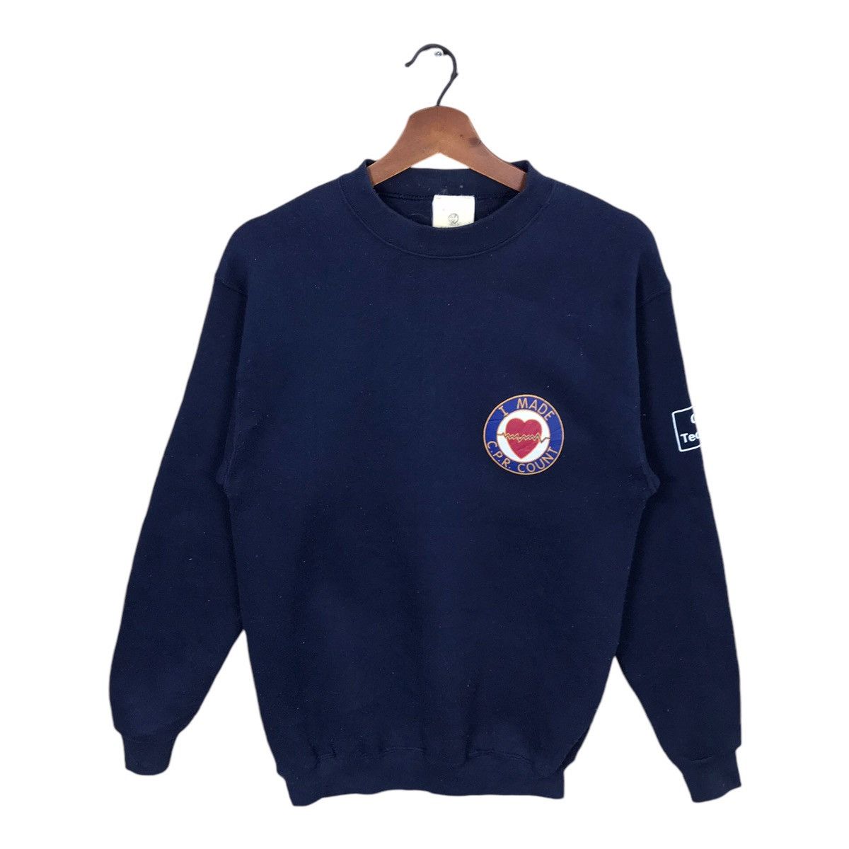 Tultex Vintage Tultex Life Support CPR Technician Sweatshirt Size US S / EU 44-46 / 1 - 9 Thumbnail