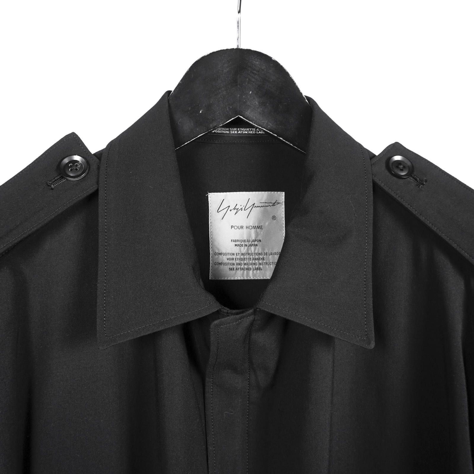 Yohji Yamamoto Yohji Yamamoto Pour Homme - Printed Rayon Cape Coat Size US S / EU 44-46 / 1 - 7 Thumbnail