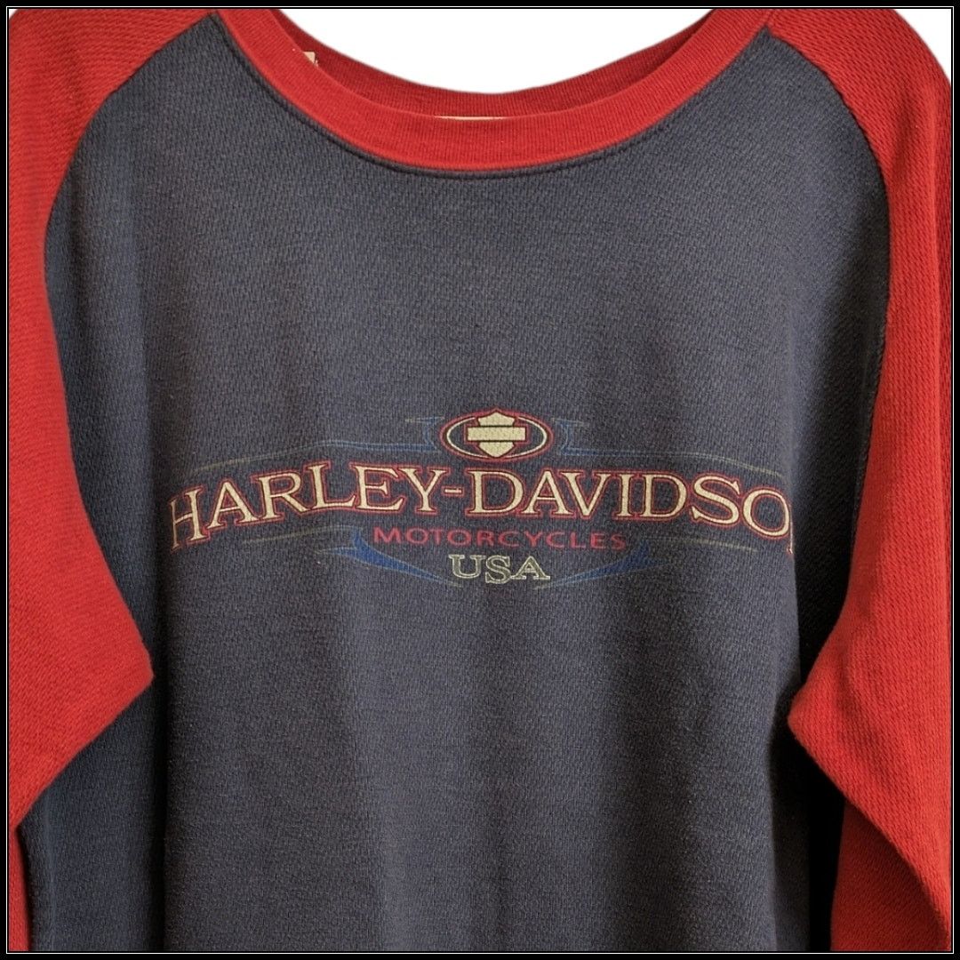 Harley Davidson Vintage 1999 Harley Davidson Thermal Shirt Illinois Men's XL Size US XL / EU 56 / 4 - 3 Thumbnail