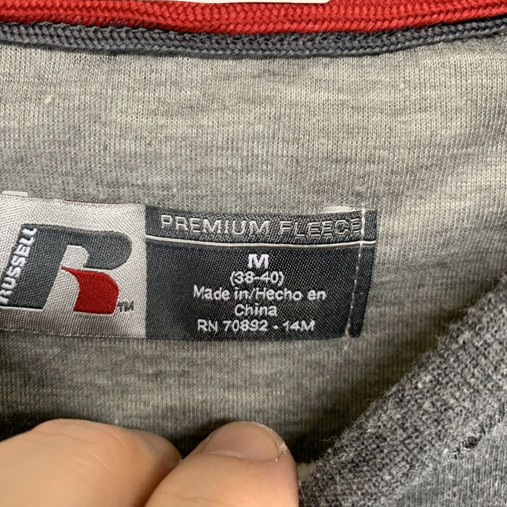 Russell Athletic VINTAGE Russell Athletic Sweatshirt Mens Regular Fit Crewneck Pullover Fleece Gray 90s USA Logo Size US M / EU 48-50 / 2 - 7 Thumbnail