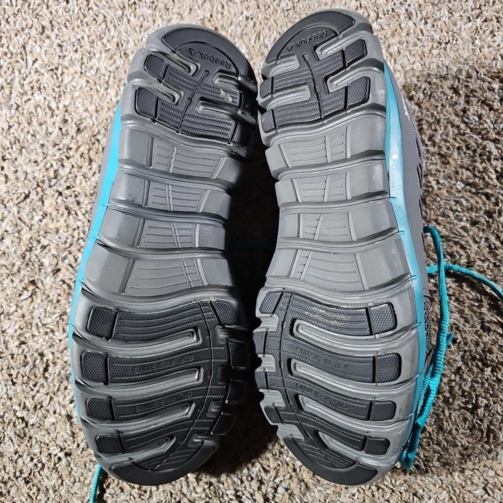 Reebok Reebok Women’s RB045 Alloy Toe Work Gray Teal Size 11M Size US 11 / IT 41 - 12 Thumbnail