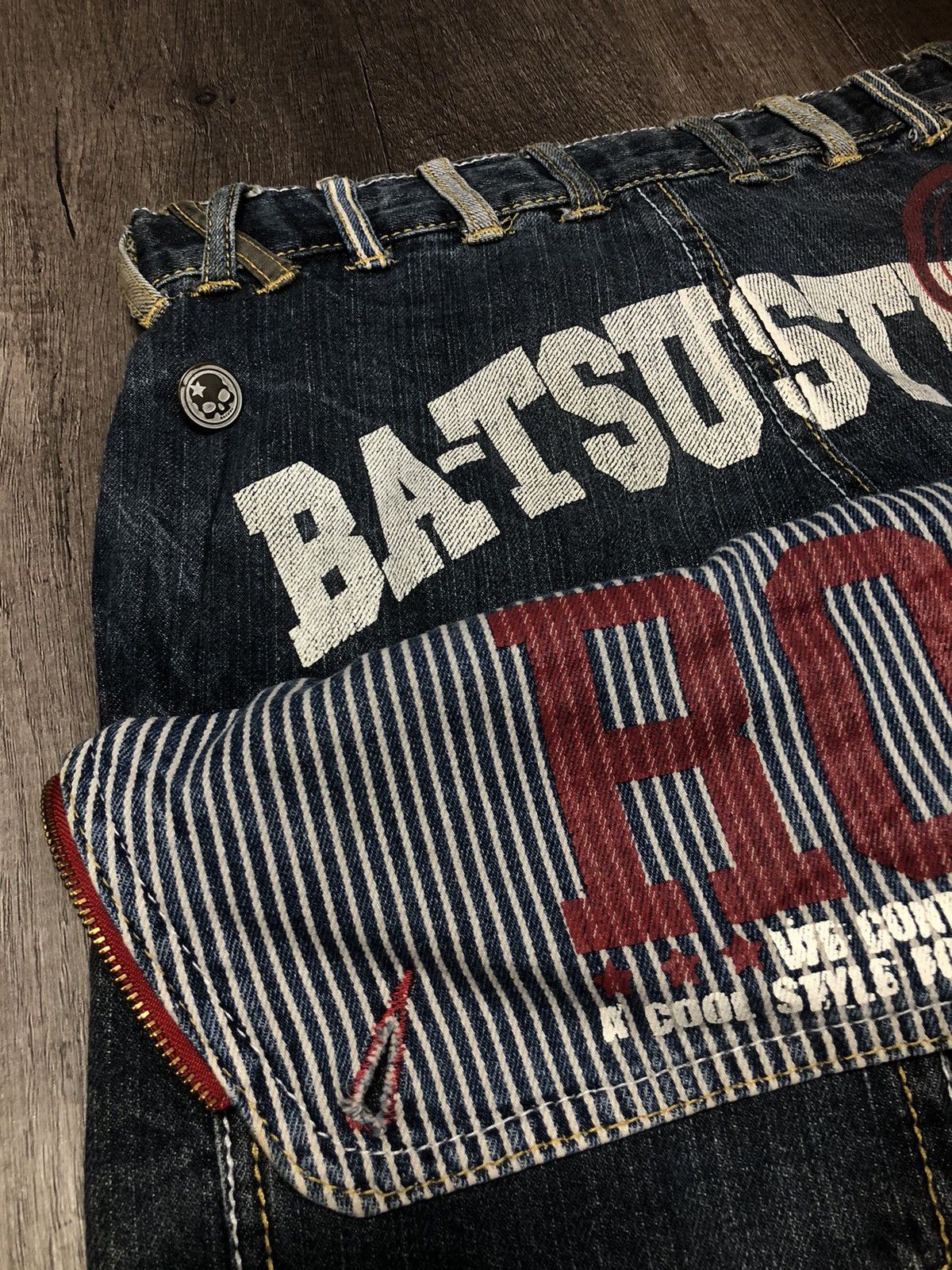 Hysteric Glamour × Japanese Brand BA-TSU STUDIO ROCK DENIM JEANS JAPANESE BRAND (UNISEX) Size US 29 - 3 Thumbnail