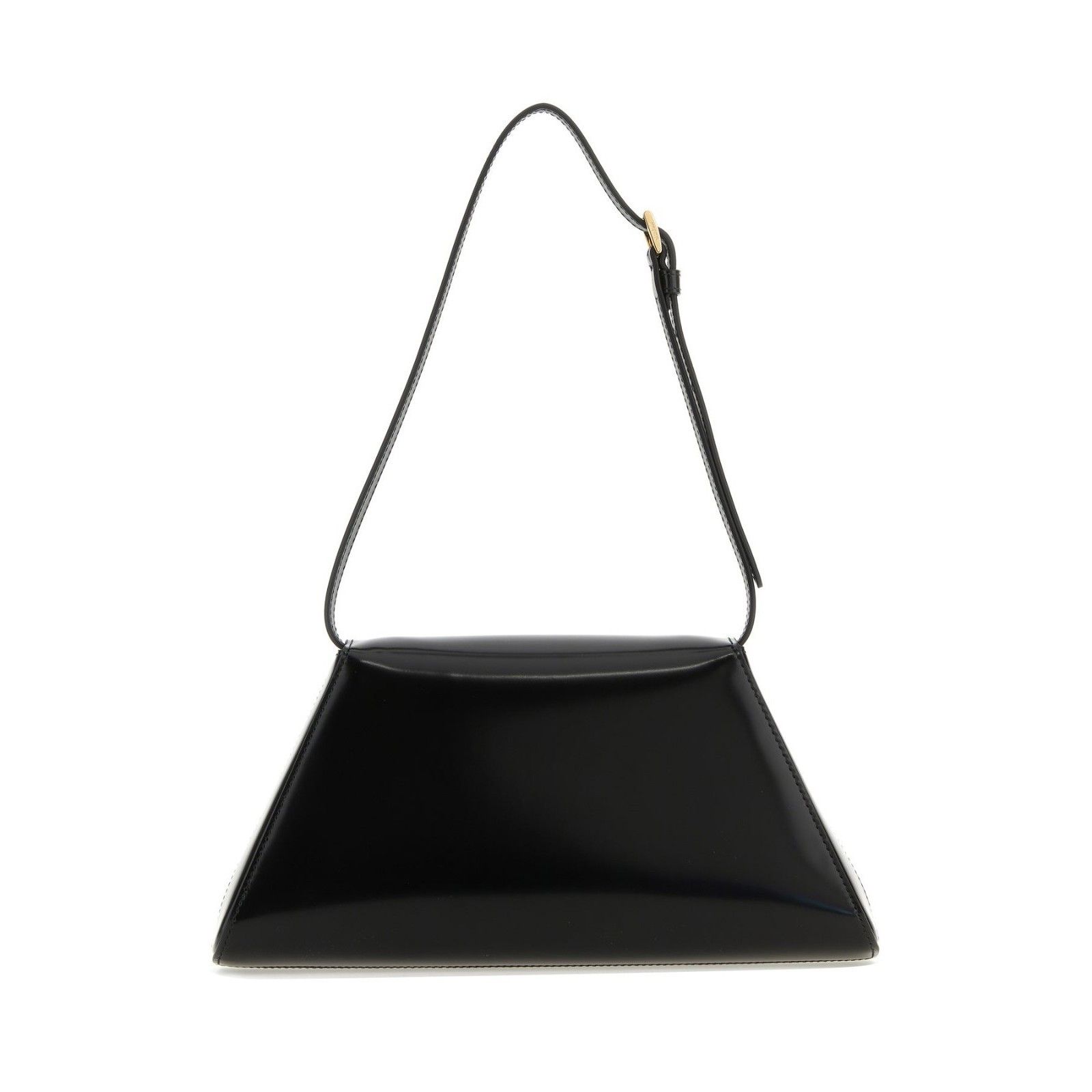 Prada PRADA Triangle Medium Black Shiny Leather Shoulder Bag New A Size ONE SIZE - 3 Thumbnail
