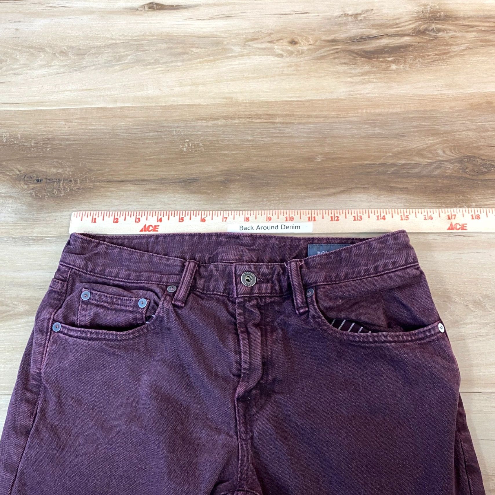 Bonobos Bonobos Mens Travel Jeans 30x30 Purple Garment Dyed American Denim Size US 30 / EU 46 - 4 Thumbnail