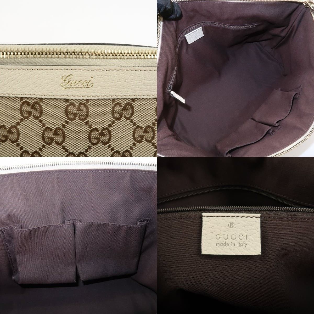 Gucci Gucci Abbey GG Supreme Tote Brown Size ONE SIZE - 7 Thumbnail