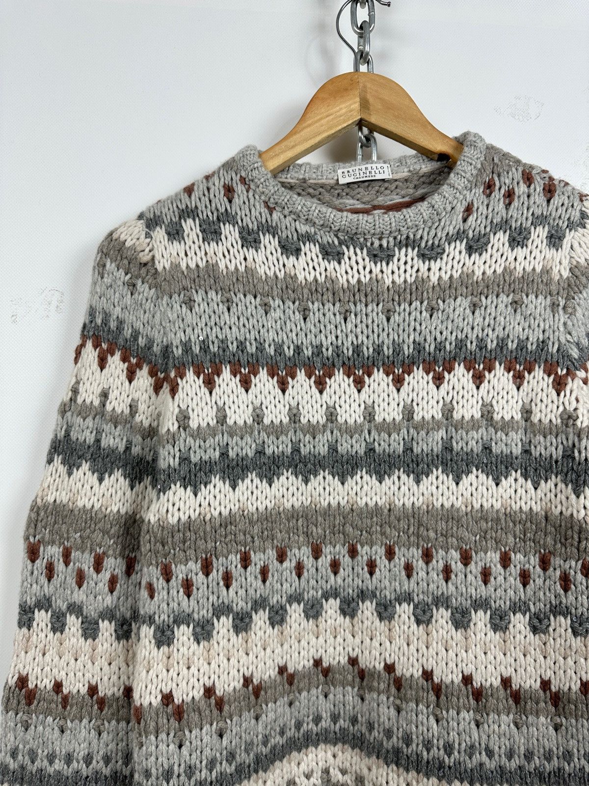 Brunello Cucinelli Cashmere/Silk Cable Knit Sweater