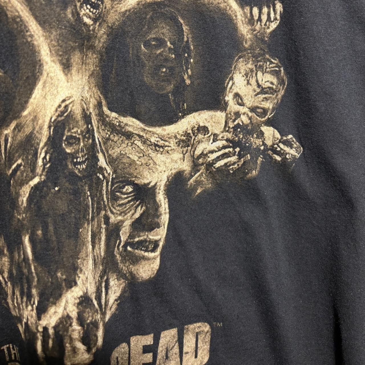 Vintage Early 2000s Walking Dead Skull T-Shirt Size US XXL / EU 58 / 5 - 2 Thumbnail