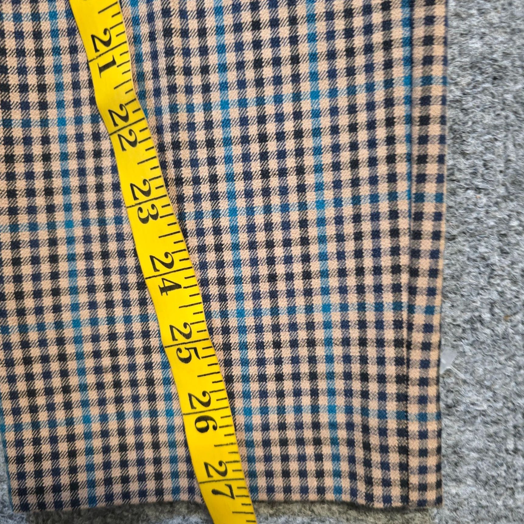 J. Jill J. Jill Pants Women 8 Beige Plaid Ponte Stretch Ankle Tapered Casual Regular Womens Size 30" / US 8 / IT 44 - 7 Thumbnail