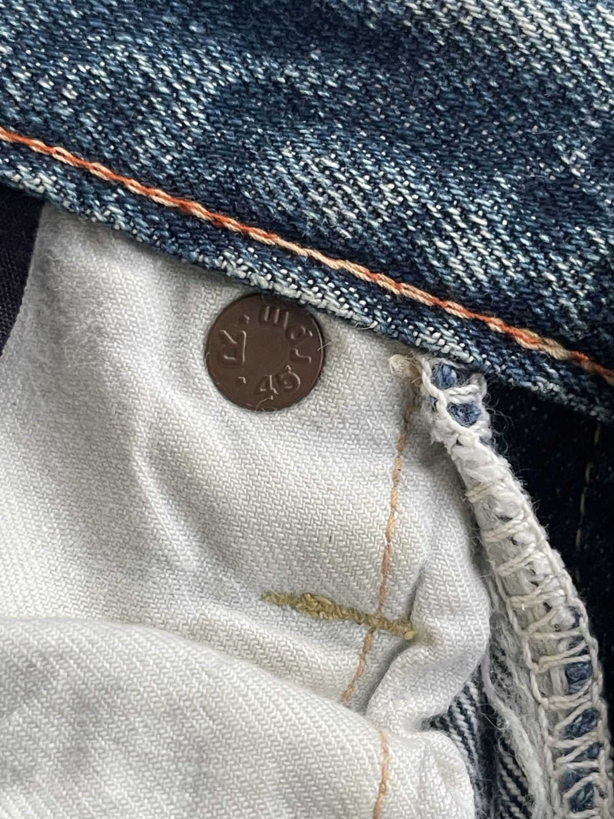 45rpm 45rpm Rusty Blue Distressed jeans Size US 28 / EU 44 - 9 Thumbnail