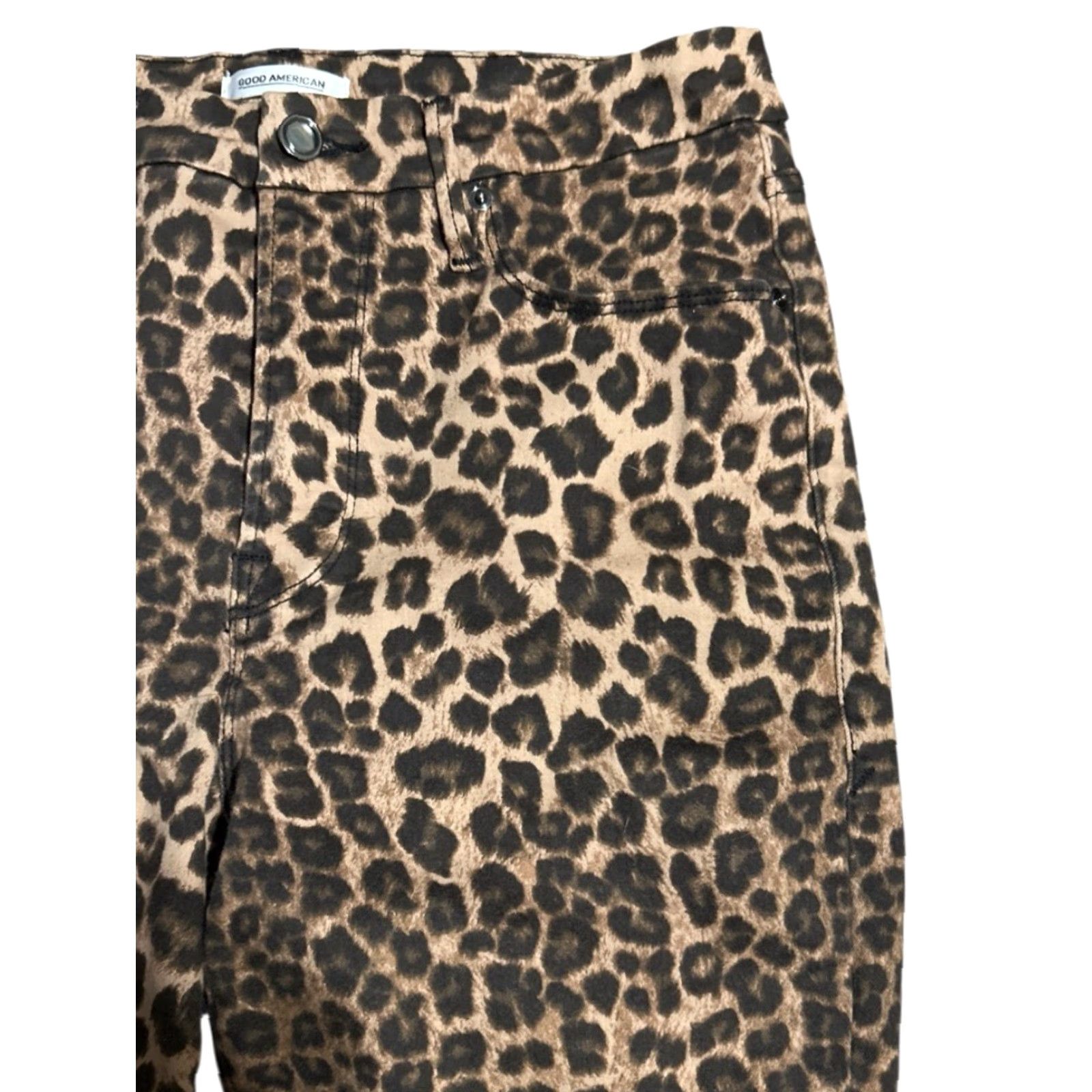 Good American Leopard Print Skinny Denim men’s 31 USA Jeans Size 31" - 4 Thumbnail