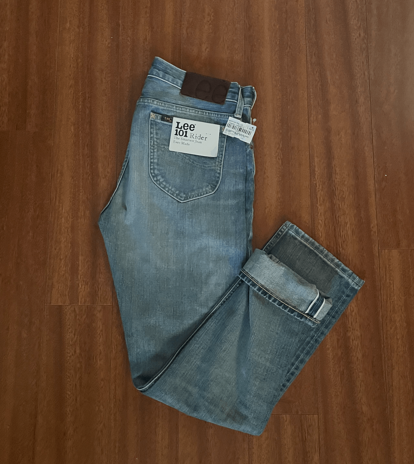 Lee Lee 101 Rider Denim Jeans 32x32 Zip Fly Sanforized Size US 32 / EU 48 - 9 Thumbnail