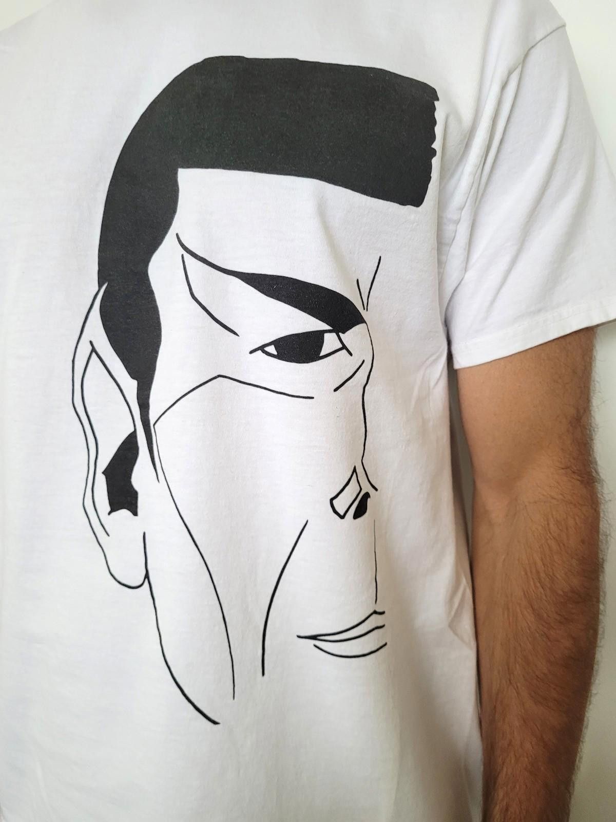 Hanes Leonard Nimoy Estate – Fan Made Spock Line Art T-Shirt Sz LG Size US L / EU 52-54 / 3 - 2 Thumbnail
