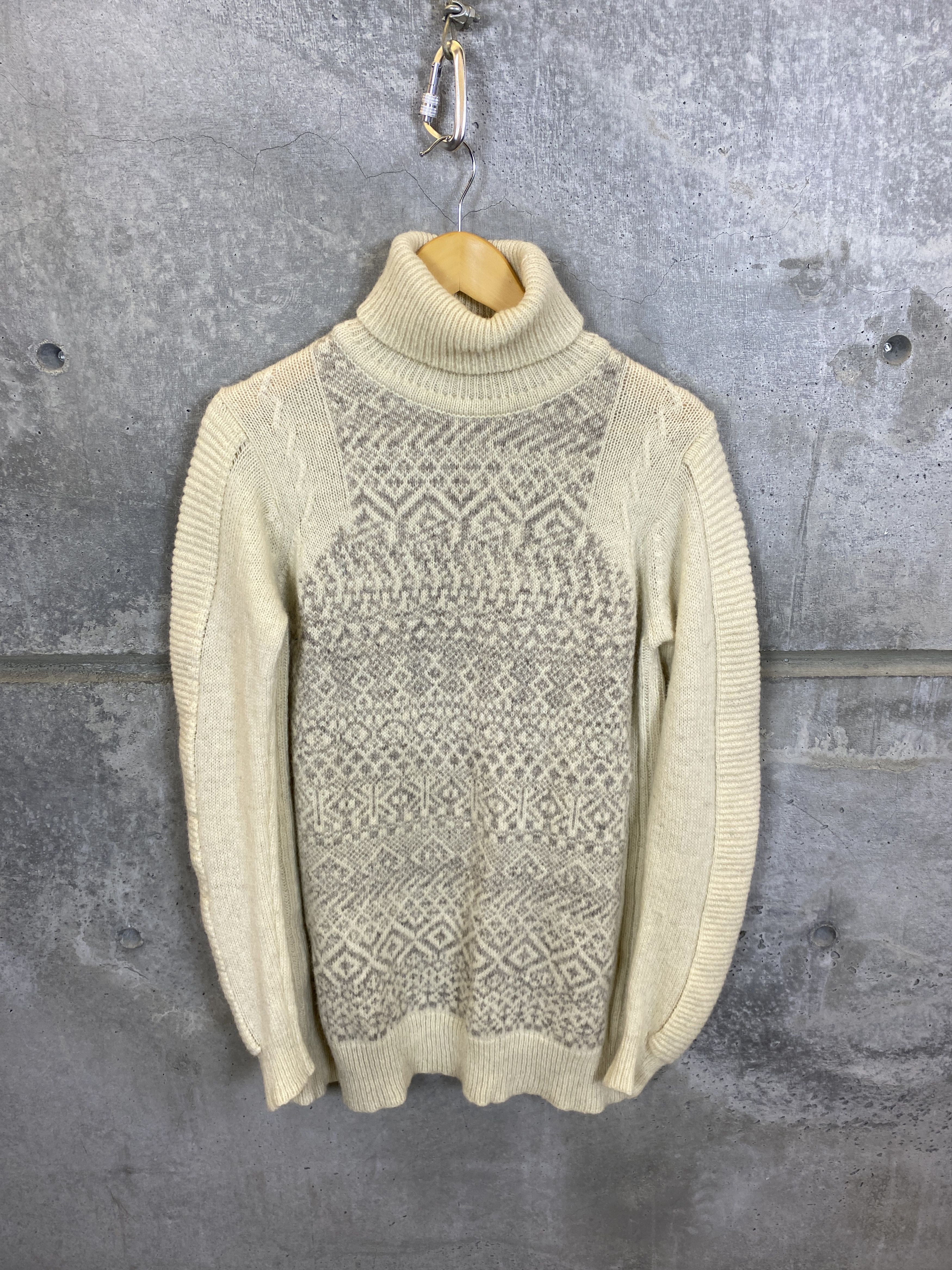 Pre-owned Raf Simons 2005-2006 Collar Knit Sweater In Sand