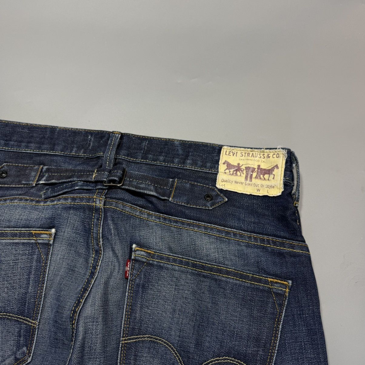 Levi's Vintage Levi’s Buckle Avant Garde Rate Jeans Size US 34 / EU 50 - 4 Thumbnail