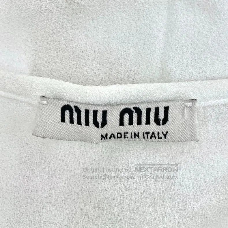 Miu Miu MiuMiu White Long Sleeve Button. Size US M / EU 48-50 / 2 - 6 Thumbnail