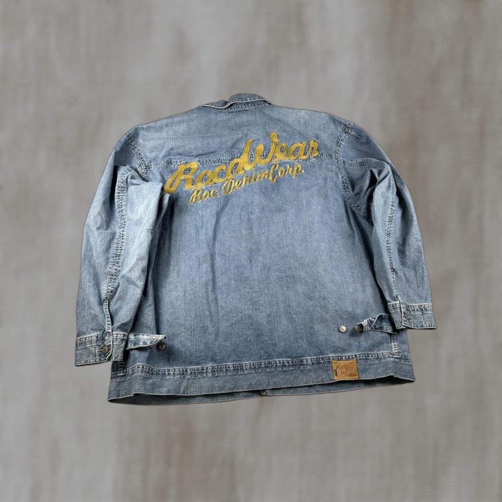 Rocawear VINTAGE Rocawear Jacket Mens 3XL Blue Denim Y2K Chore Coat Denim Skater 00s Size US XXL / EU 58 / 5 - 1 Thumbnail