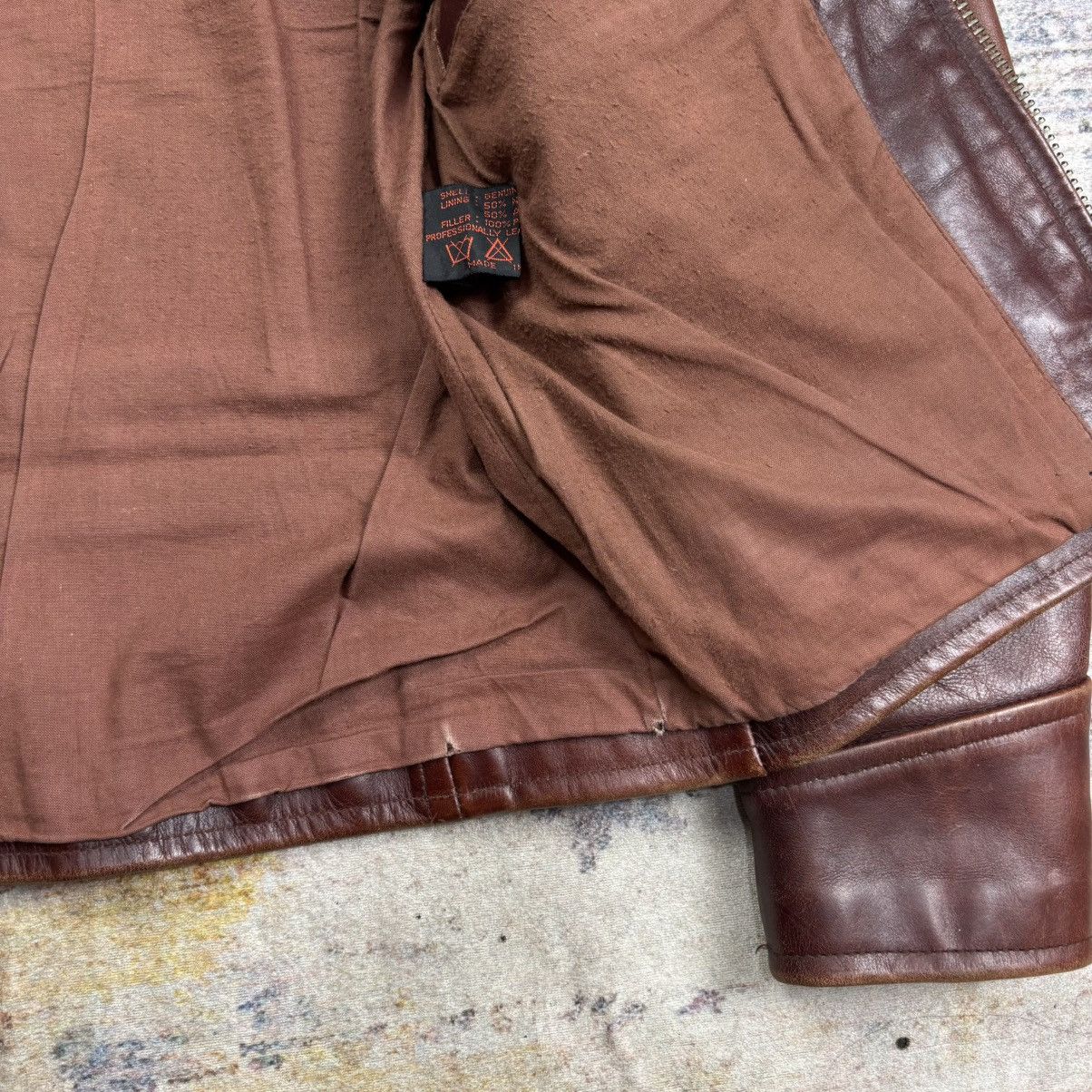 The Real McCoy's B - Mccoy’s single riders leather jacket Size US S / EU 44-46 / 1 - 13 Thumbnail