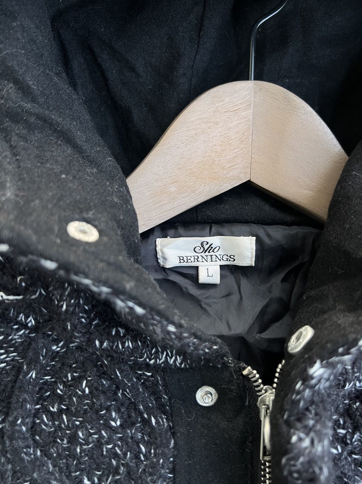 Le Grande Bleu (L.G.B.) Vintage Bearning Sho Hooded Tweet Jacket Size US L / EU 52-54 / 3 - 4 Thumbnail
