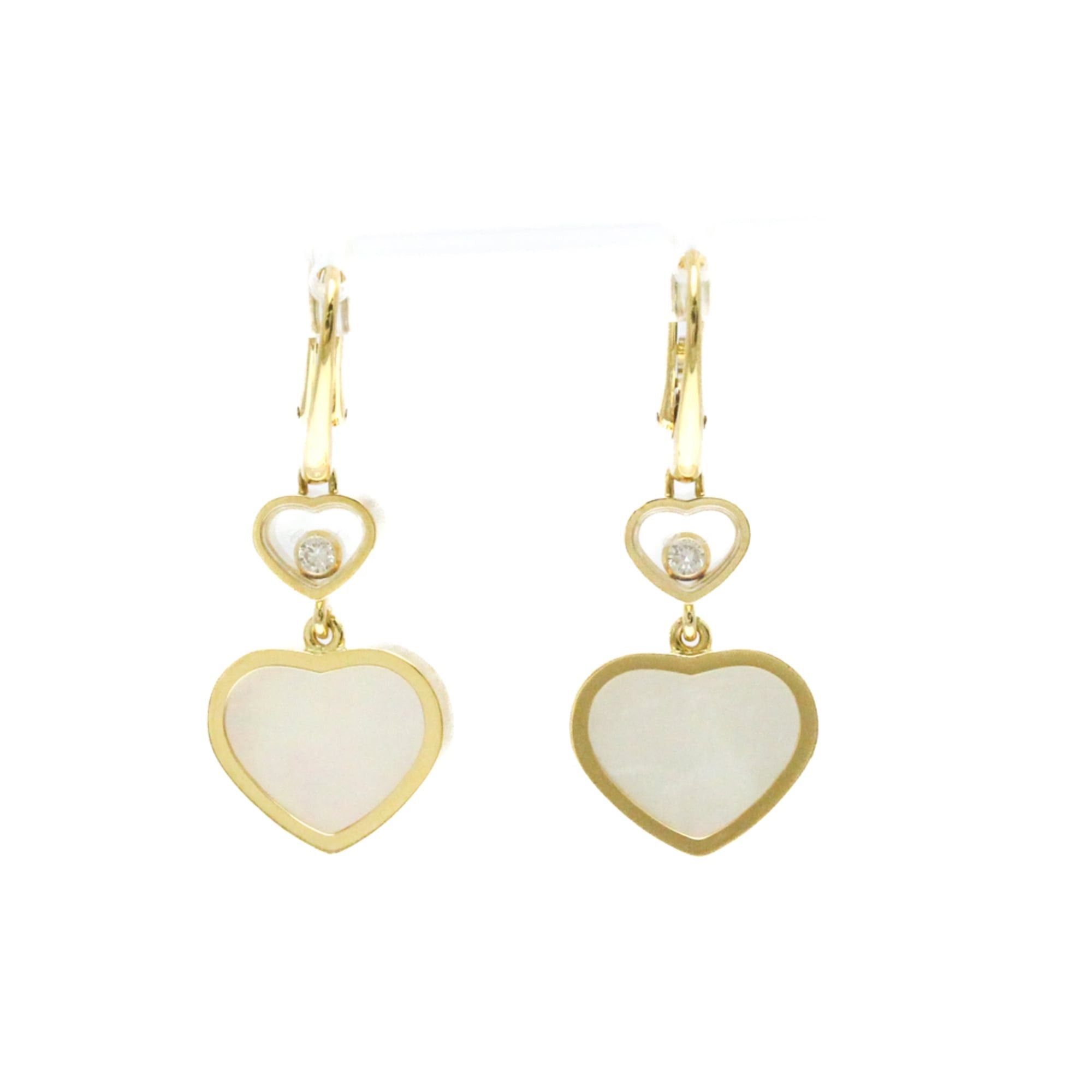 Chopard Chopard Happy Heart Diamond Earrings 837482 Diamond,Mother Of Pearl Yellow Gold (18K),Mother Of Pearl Drop Earrings Carat/0.1 Size ONE SIZE - 1 Thumbnail