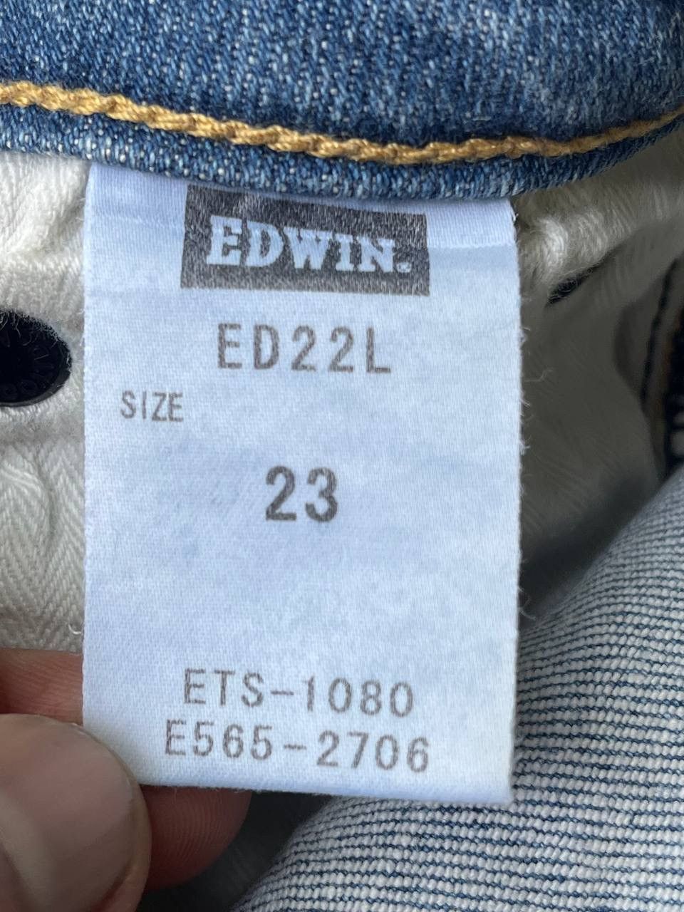 Edwin EDWIN JEANS LADY SLIM FITS DISTRESSED STYLE RARE Size 28" / US 6 / IT 42 - 10 Thumbnail
