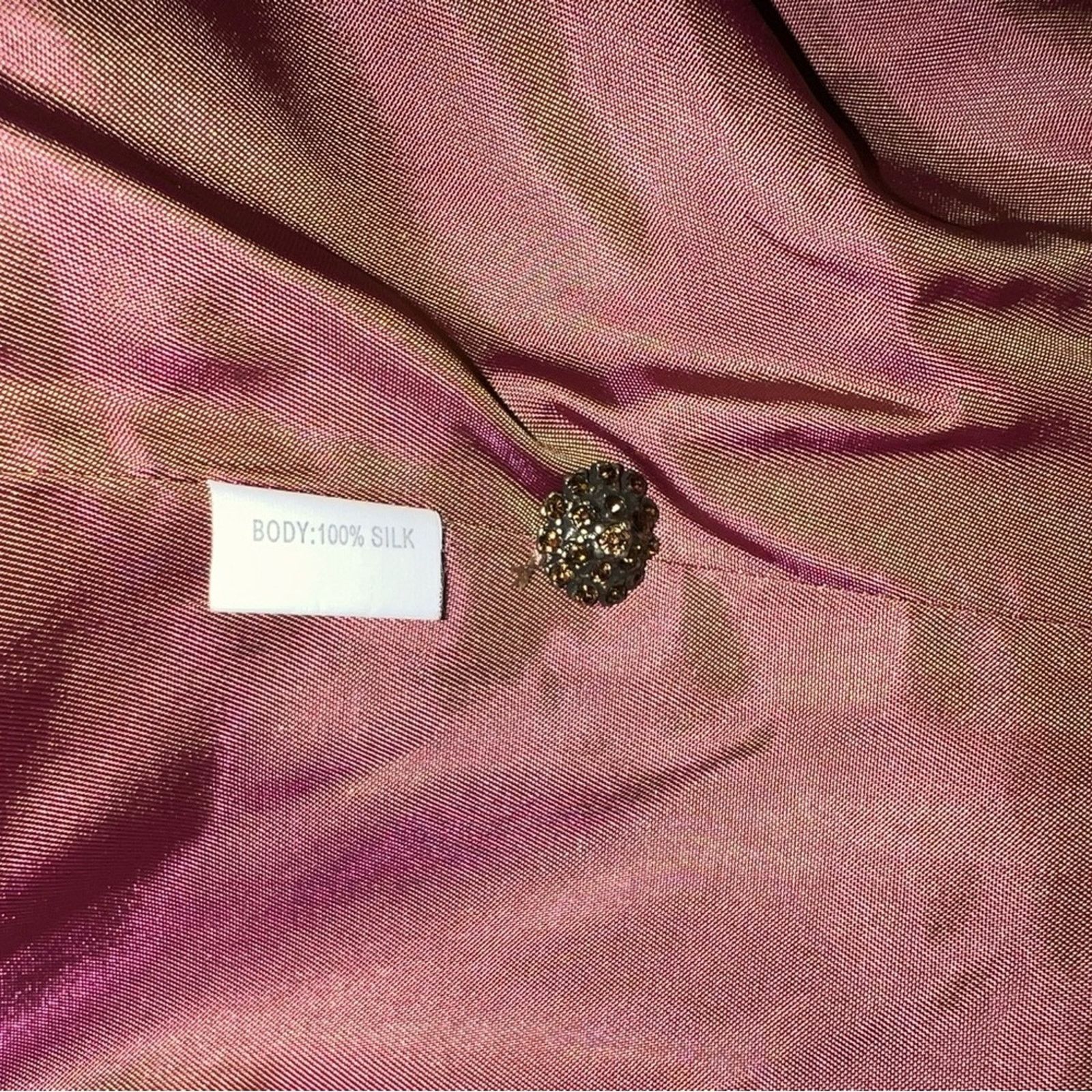 Other Vintage Kay Unger Silk Floral Mother of the Bride Gown! Size M / US 6-8 / IT 42-44 - 8 Thumbnail
