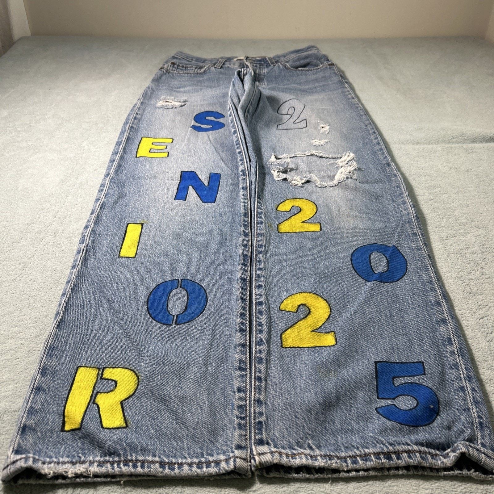 Levi's Levis Premium Loose Straight Jeans Women 27x29 Baggy Relaxed Size 27" / US 4 / IT 40 - 1 Thumbnail