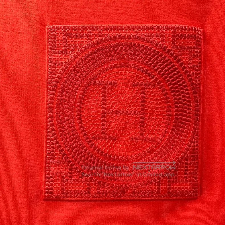Hermes Hermes H Ribbed Pocket Short Sleeve T-Shirt Size S / US 4 / IT 40 - 6 Thumbnail