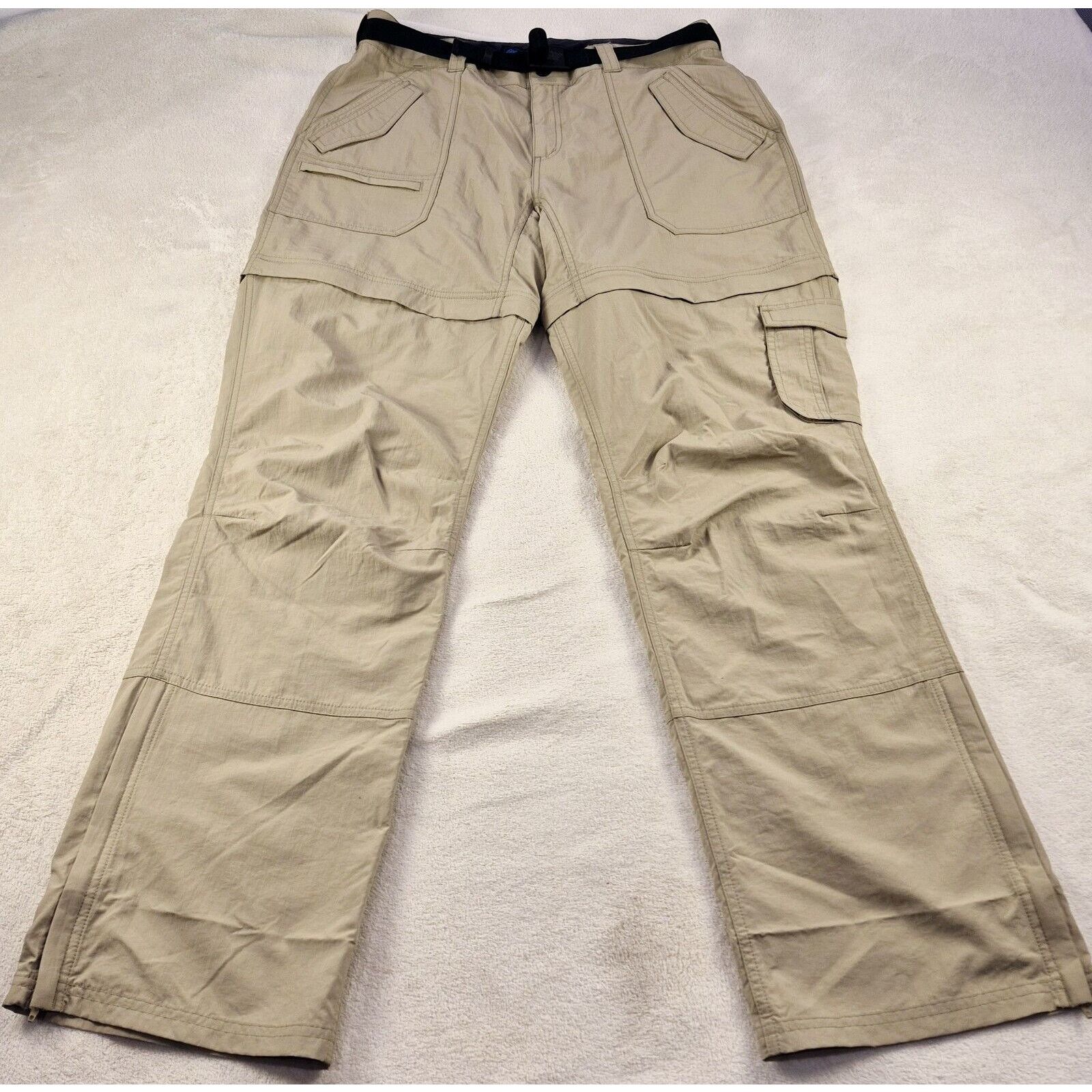 Eastern Mountain Sports Eastern Mountain Sports Women12 R Tan Cargo Hiking Pants Size 34" / US 12 / IT 48 - 1 Thumbnail