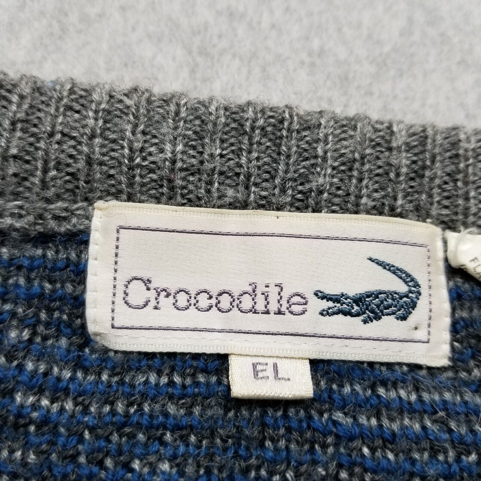 Other Crocodile Sweater Mens XL Long Sleeve Pullover Wool Acrylic Size US XL / EU 56 / 4 - 9 Thumbnail