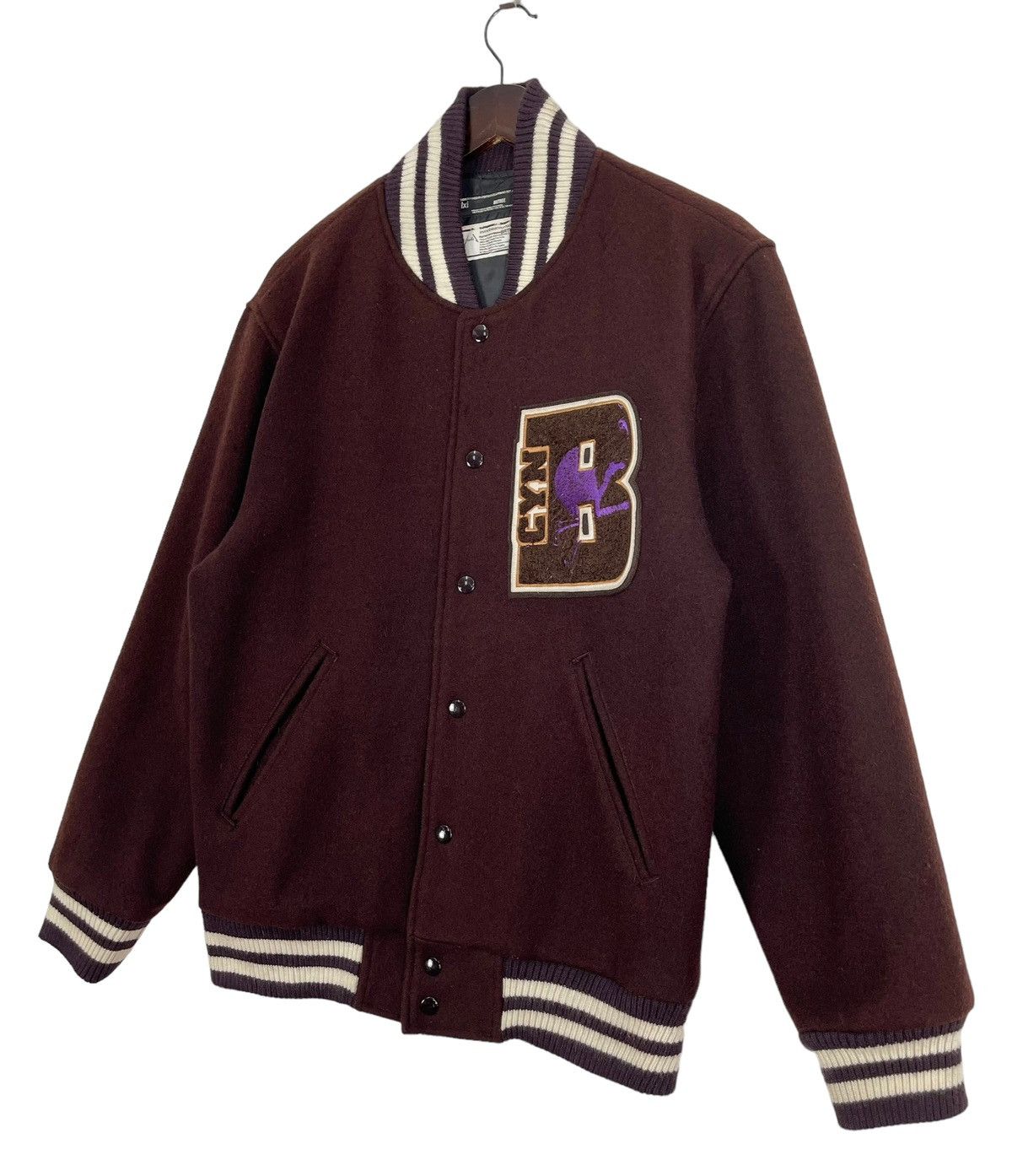 Japanese Brand × Number (N)ine × Takahiromiyashita The Soloist. Vintage Number Nine x BRTH Varsity Jacket Size US L / EU 52-54 / 3 - 3 Thumbnail