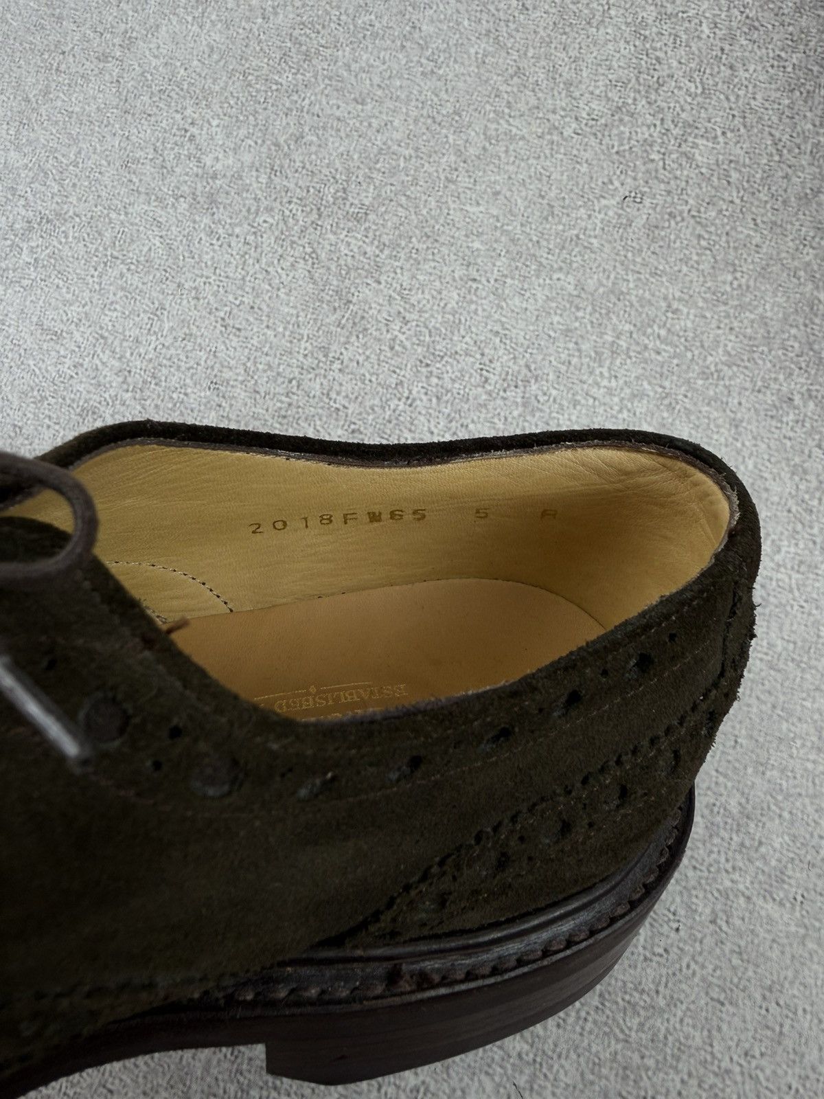 Barker Barker Suede Brogue Derby Dress Shoes Size Uk 5 Size US 6 / EU 39 - 12 Thumbnail