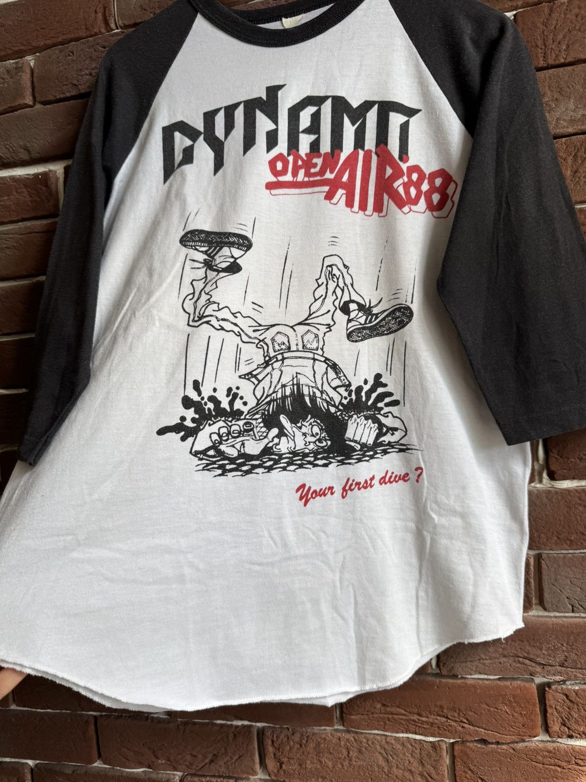 Band Tees 1988 Vintage Dynamo Open Air Festival Raglan Tee Band Grail Size US L / EU 52-54 / 3 - 3 Thumbnail