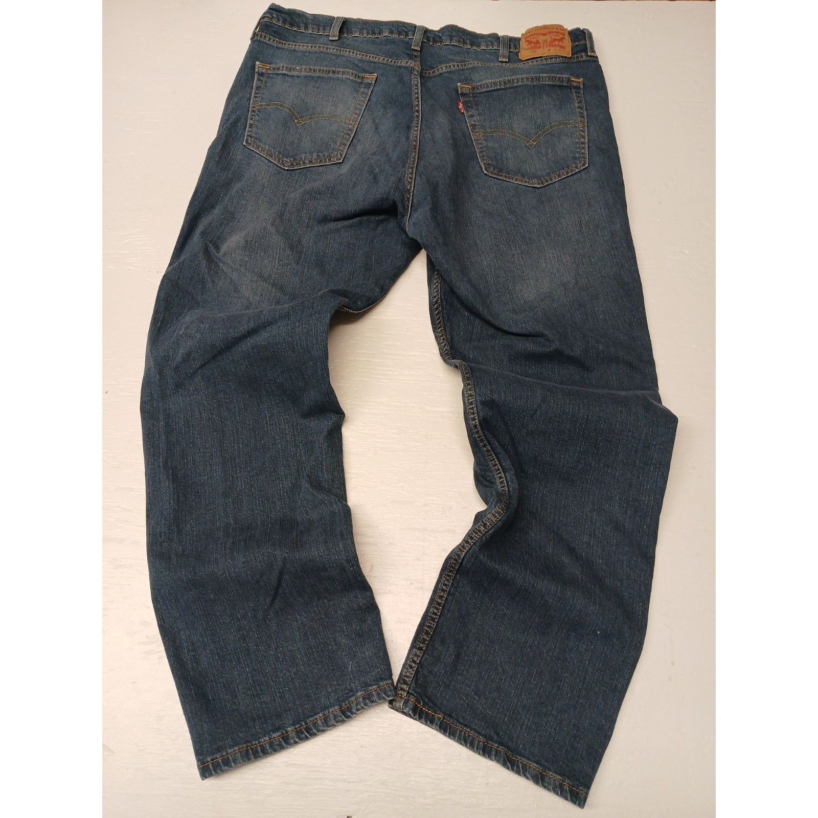 Levi's Levi Strauss (42x32) Relaed Boot Cut Casual Blue Denim Jeans Size US 42 / EU 58 - 10 Thumbnail