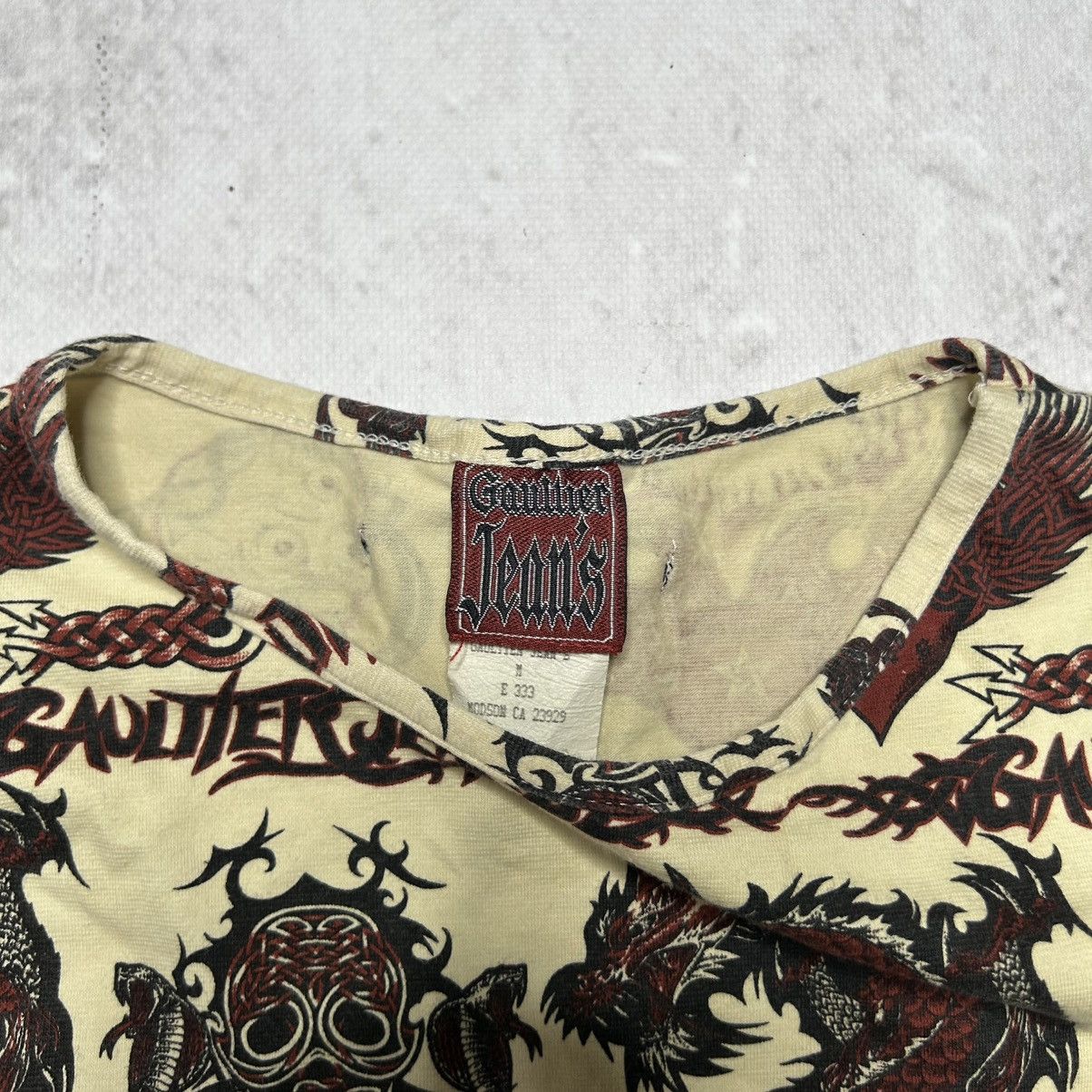 Jean Paul Gaultier Jean paul gaultier 90s vintage dragons tattoo t shirt Size US M / EU 48-50 / 2 - 2 Thumbnail