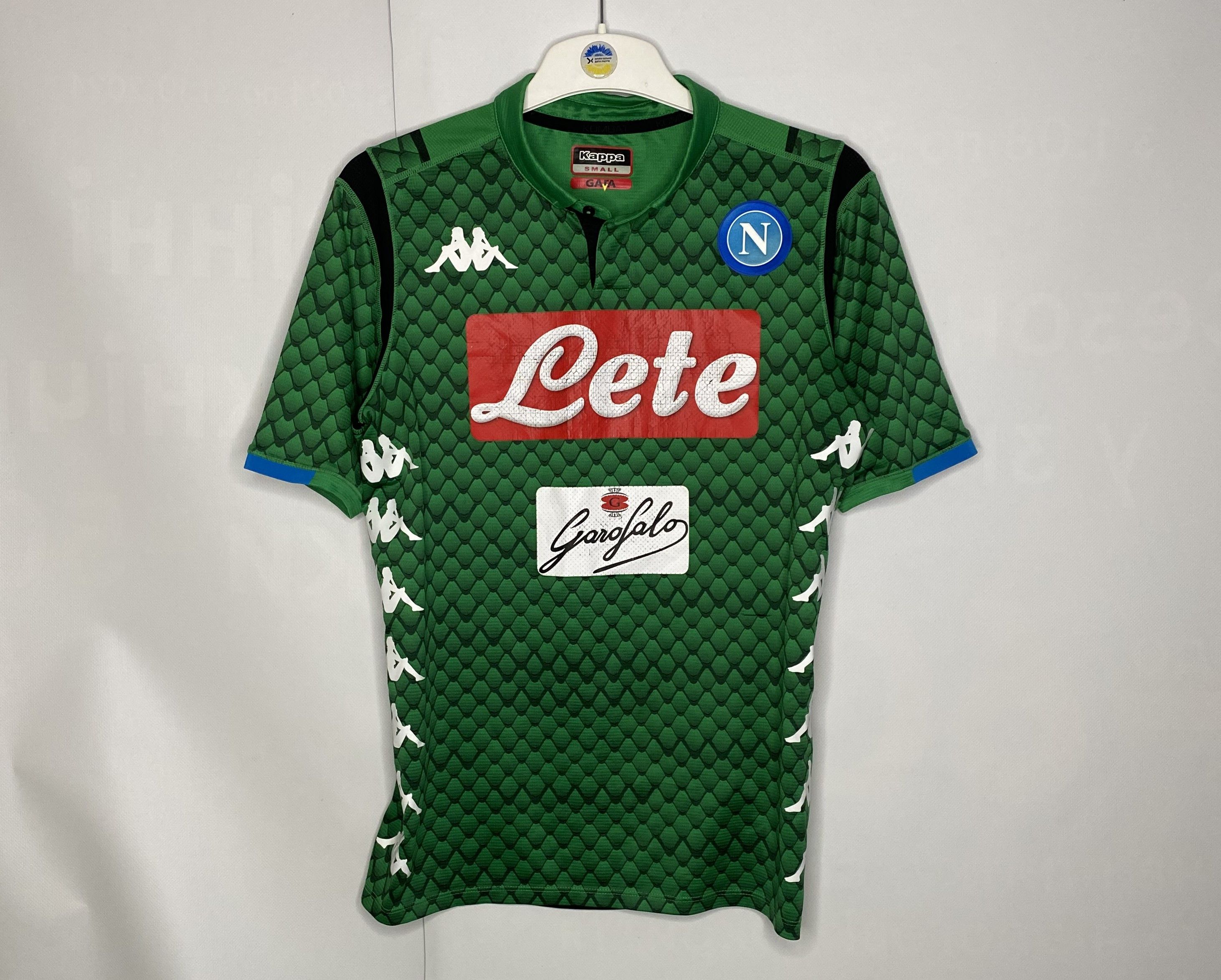 Kappa NAPOLI 2018 2019 GOALKEEPER FOOTBALL SHIRT SOCCER JERSEY Size US S / EU 44-46 / 1 - 1 Thumbnail