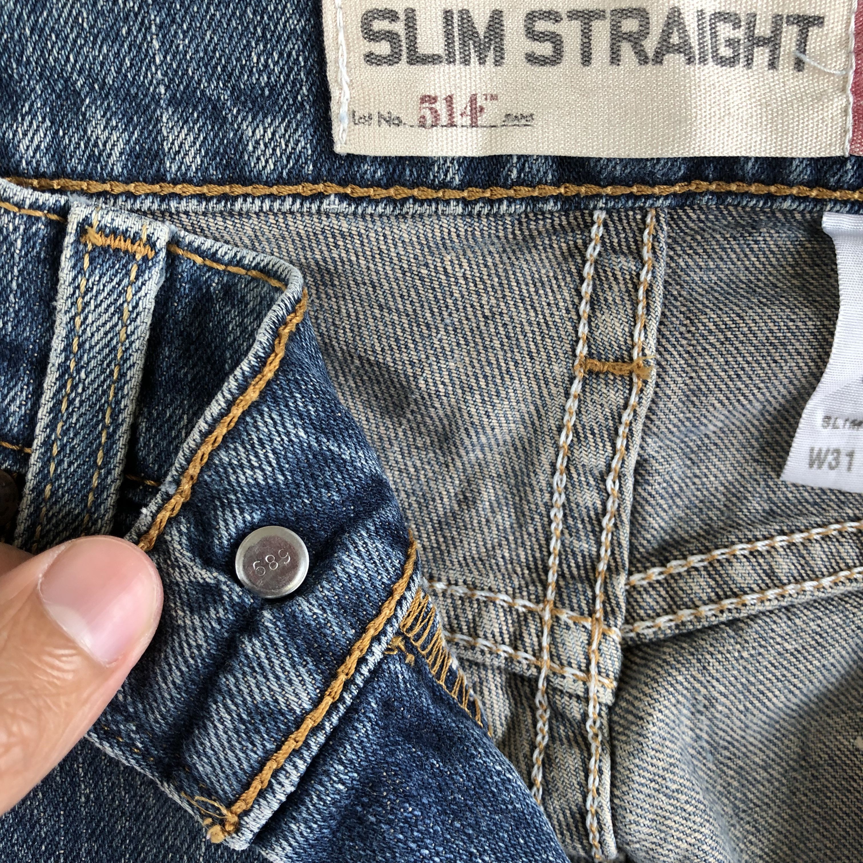Levi's Vintage Y2k Levis 514 Faded Jeans Levi's Slim Straight Denim Size US 30 / EU 46 - 7 Thumbnail