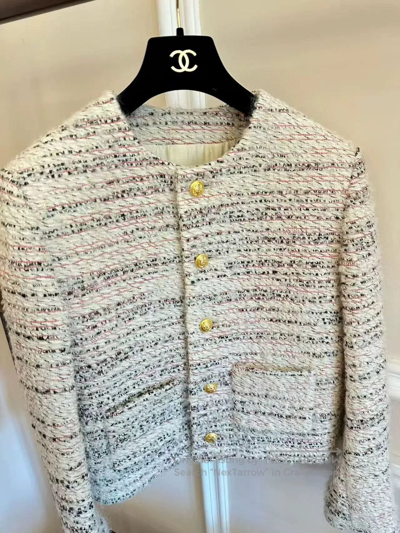 Celine Celine 2023 Cropped Tweed Coat. Size M / US 6-8 / IT 42-44 - 3 Thumbnail