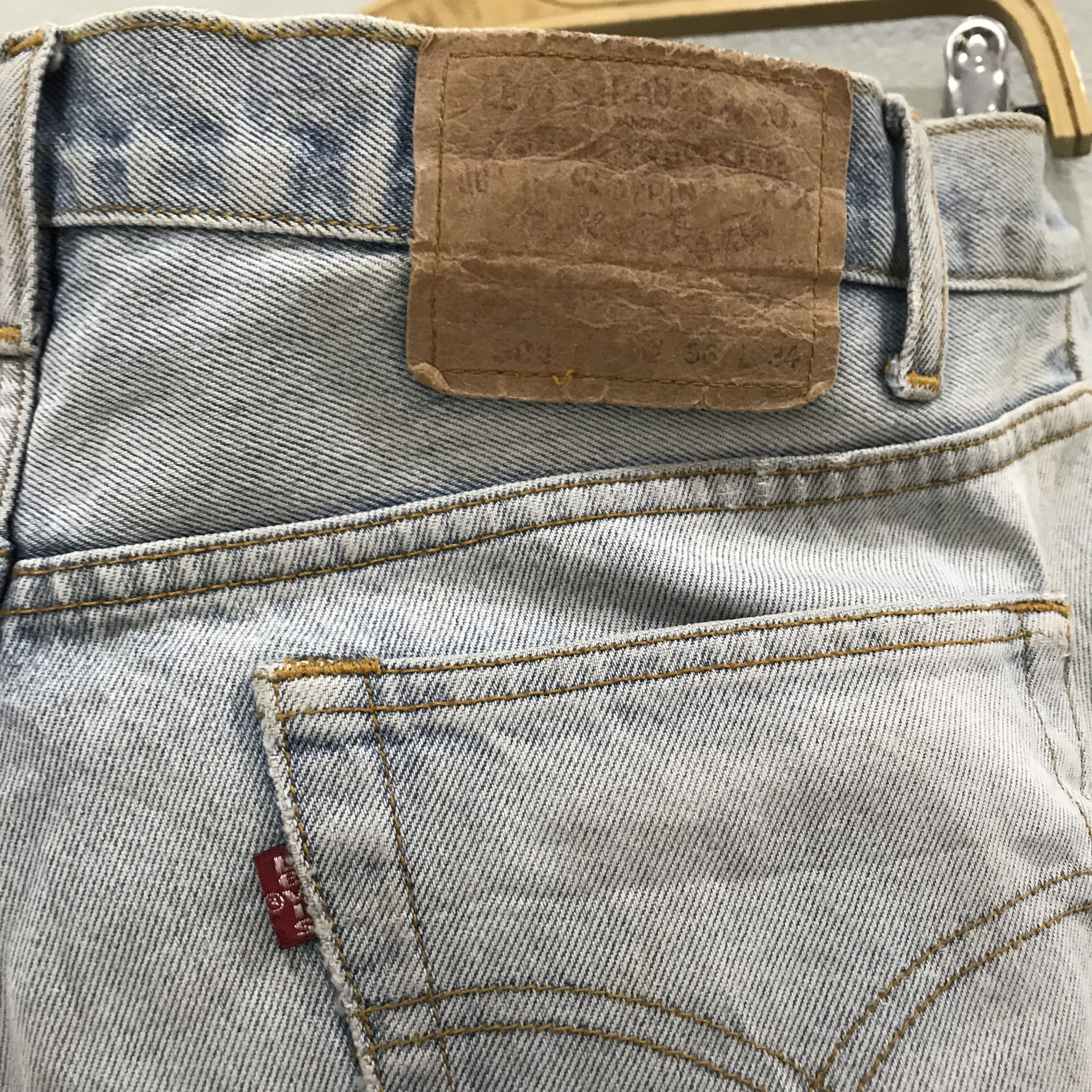 Levi's Vintage 90s Levis 501 Button Fly Stone Washed Ripped Destroy Size US 34 / EU 50 - 11 Thumbnail