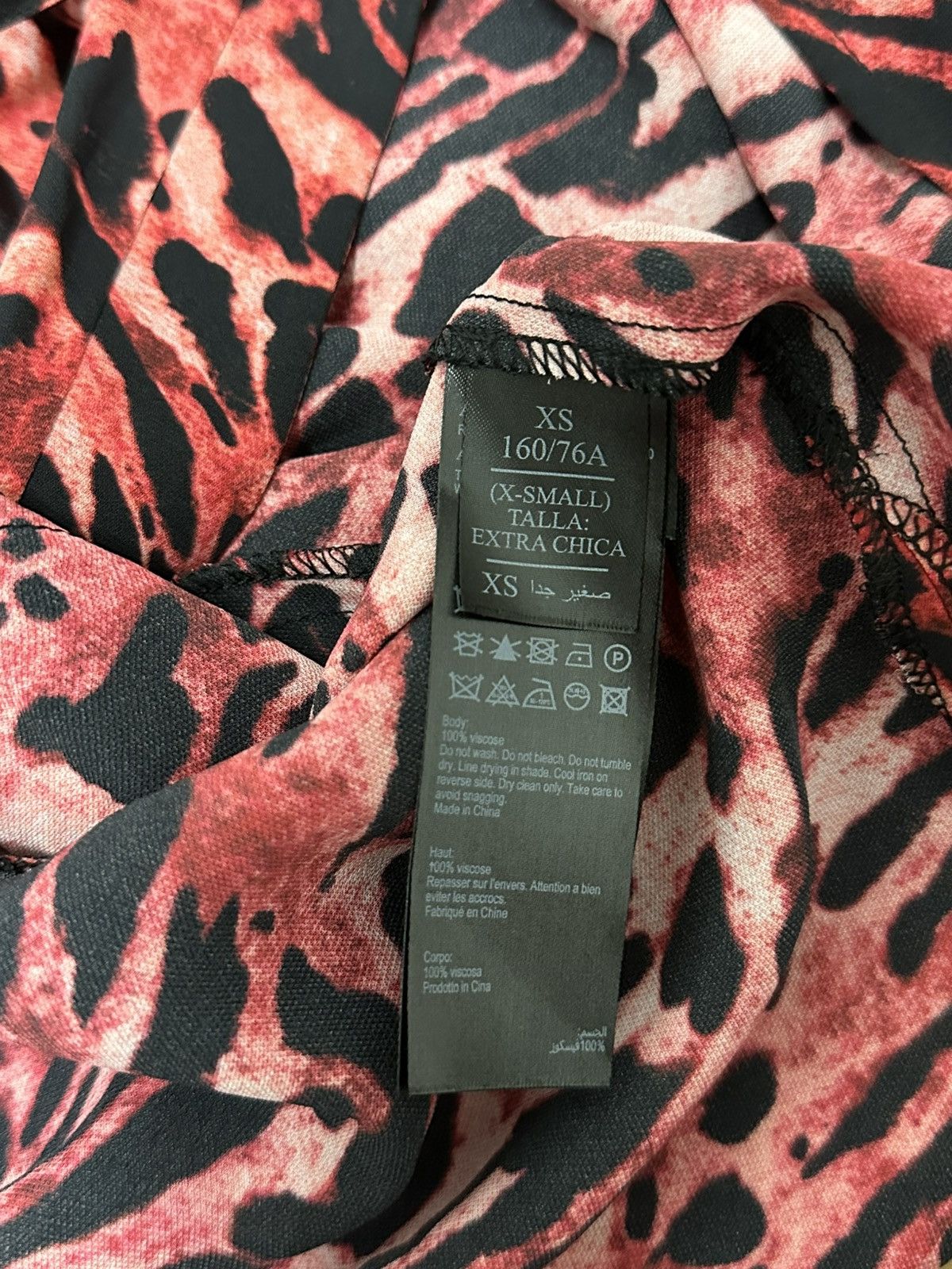 Allsaints × Dior AllSaints Red Leopard Print Dress size XS Size XS / US 0-2 / IT 36-38 - 6 Thumbnail