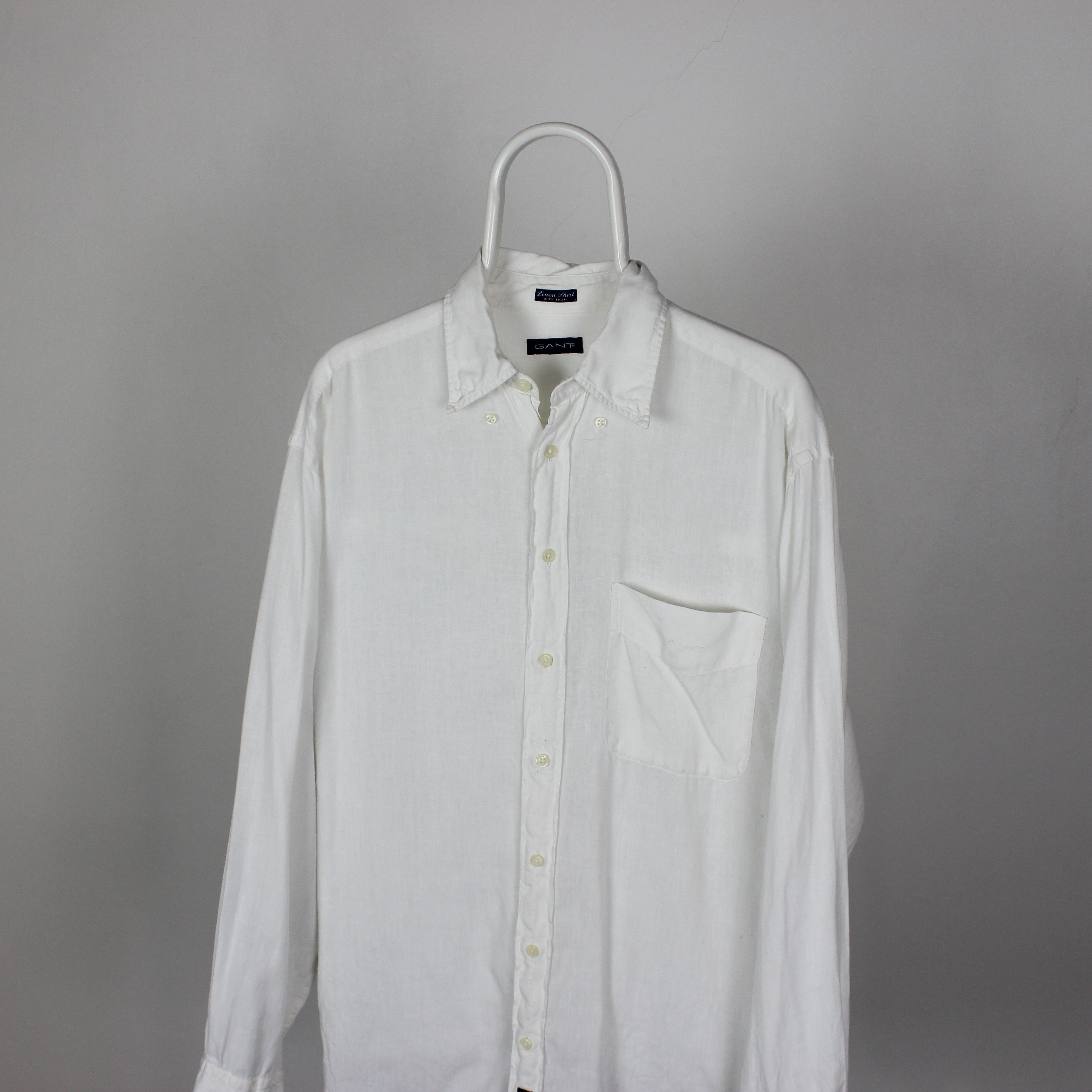 Gant Gant linen shirt men buttons ups white M L Size US L / EU 52-54 / 3 - 1 Thumbnail