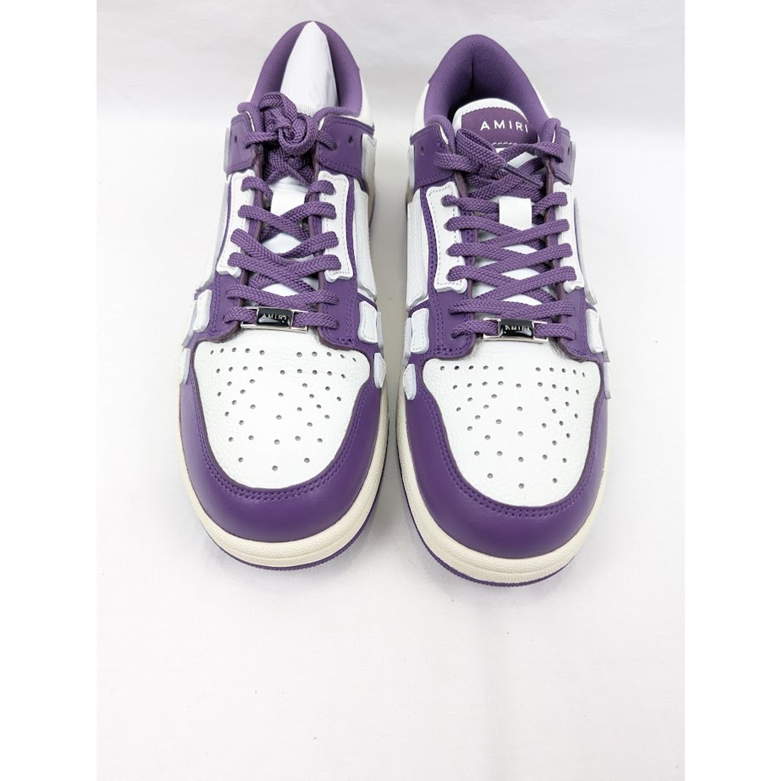 Amiri o1rshd1 Skeleton Low-Top Sneakers in Purple/White Size US 13 / EU 46 - 14 Thumbnail