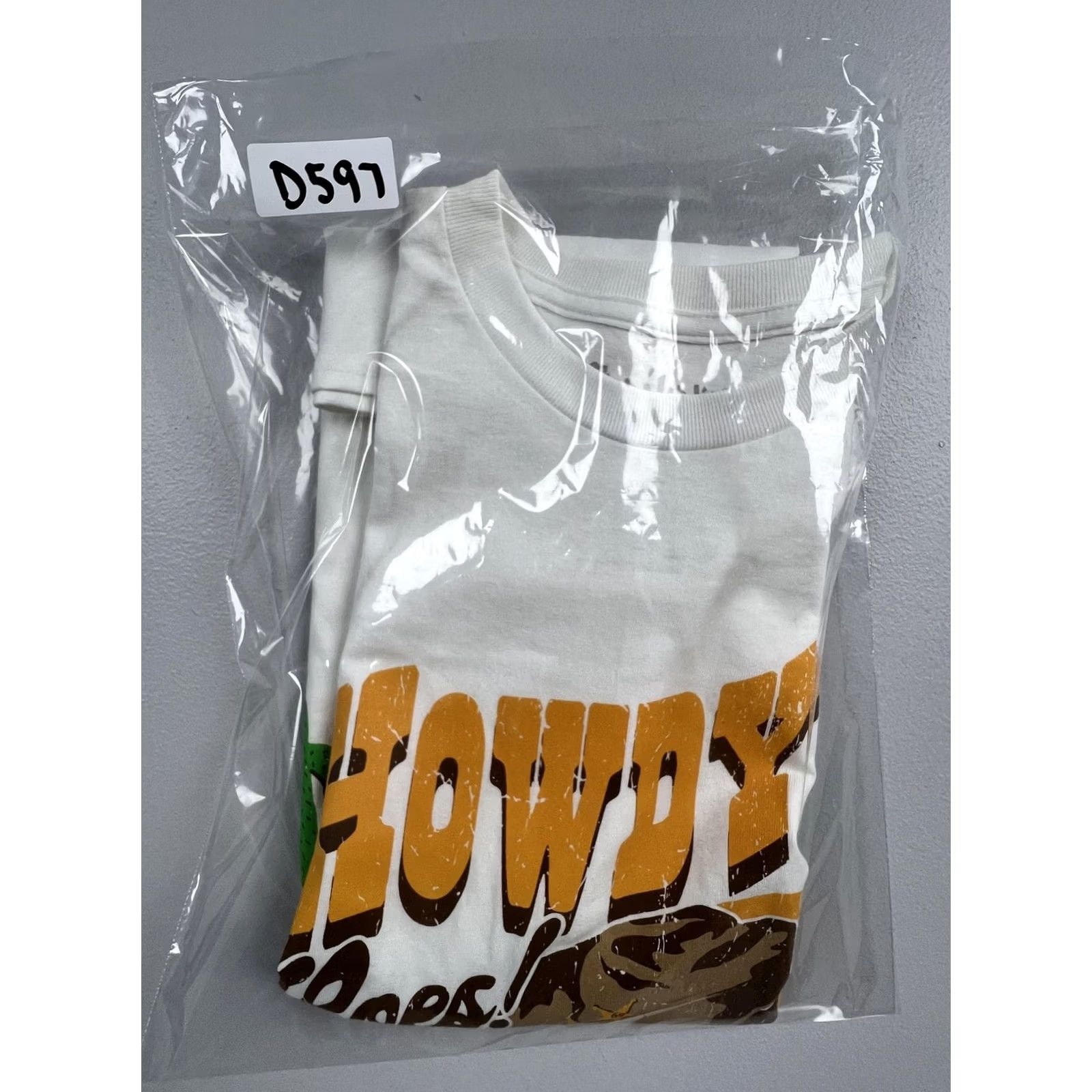 Vintage Spencer's Shirt Mens T-Shirt White Howdy Hoes Cowboy Graphic Funny Western Short Sleeve Crew Neck Regular Fit Classic Size US M / EU 48-50 / 2 - 6 Thumbnail